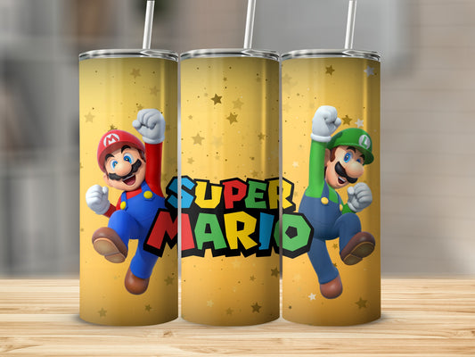 Super Mario and Luigi Design Insulated Tumbler