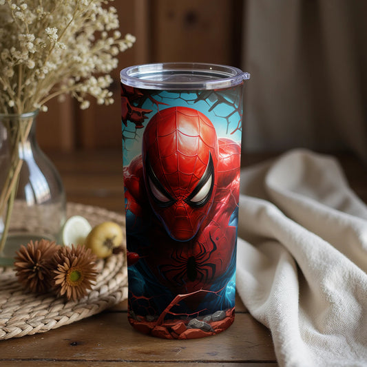 Vibrant Spider-Man Themed Insulated Tumbler Product