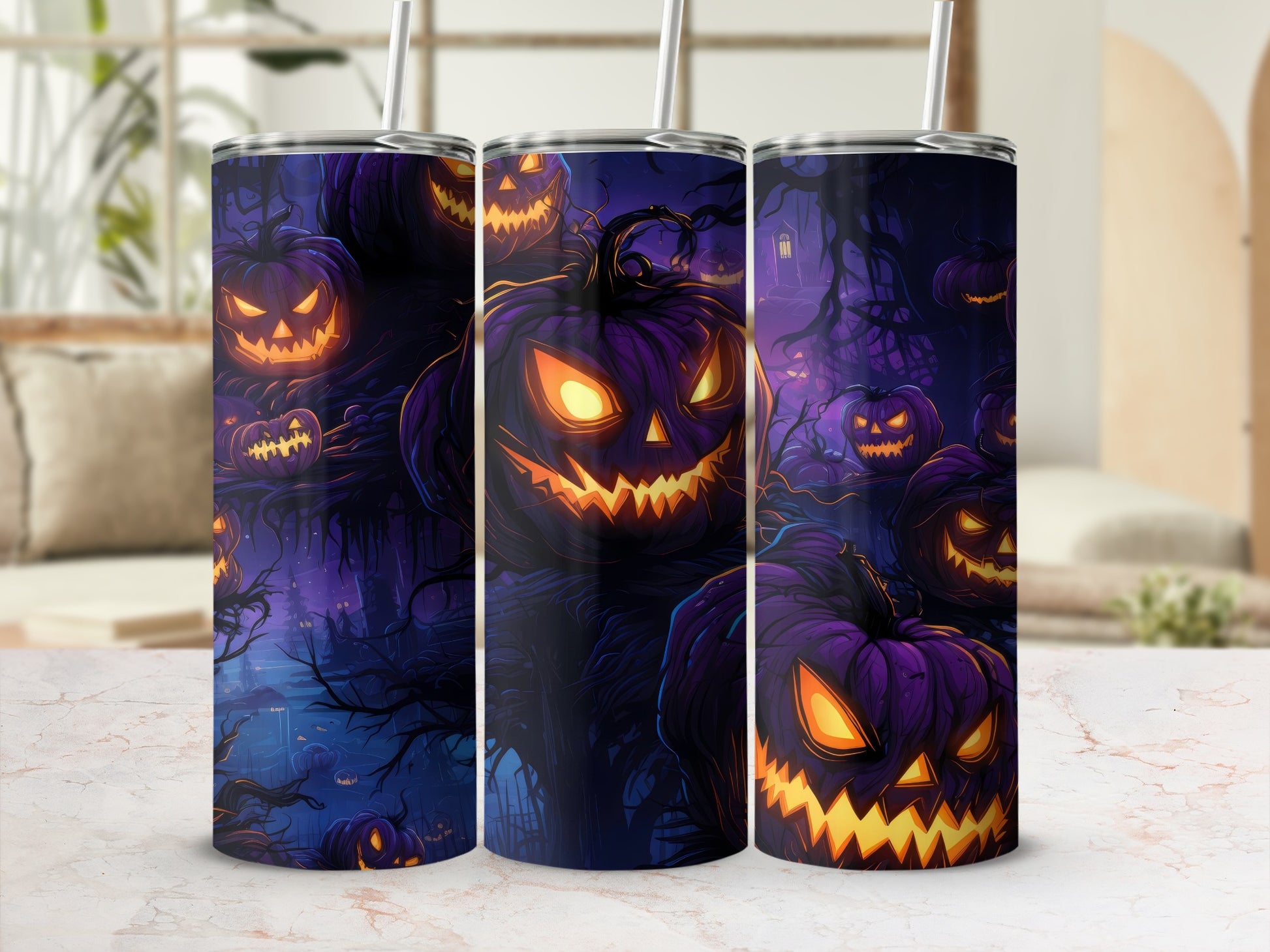 Spooky Halloween Jack-O'-Lantern Tumbler product