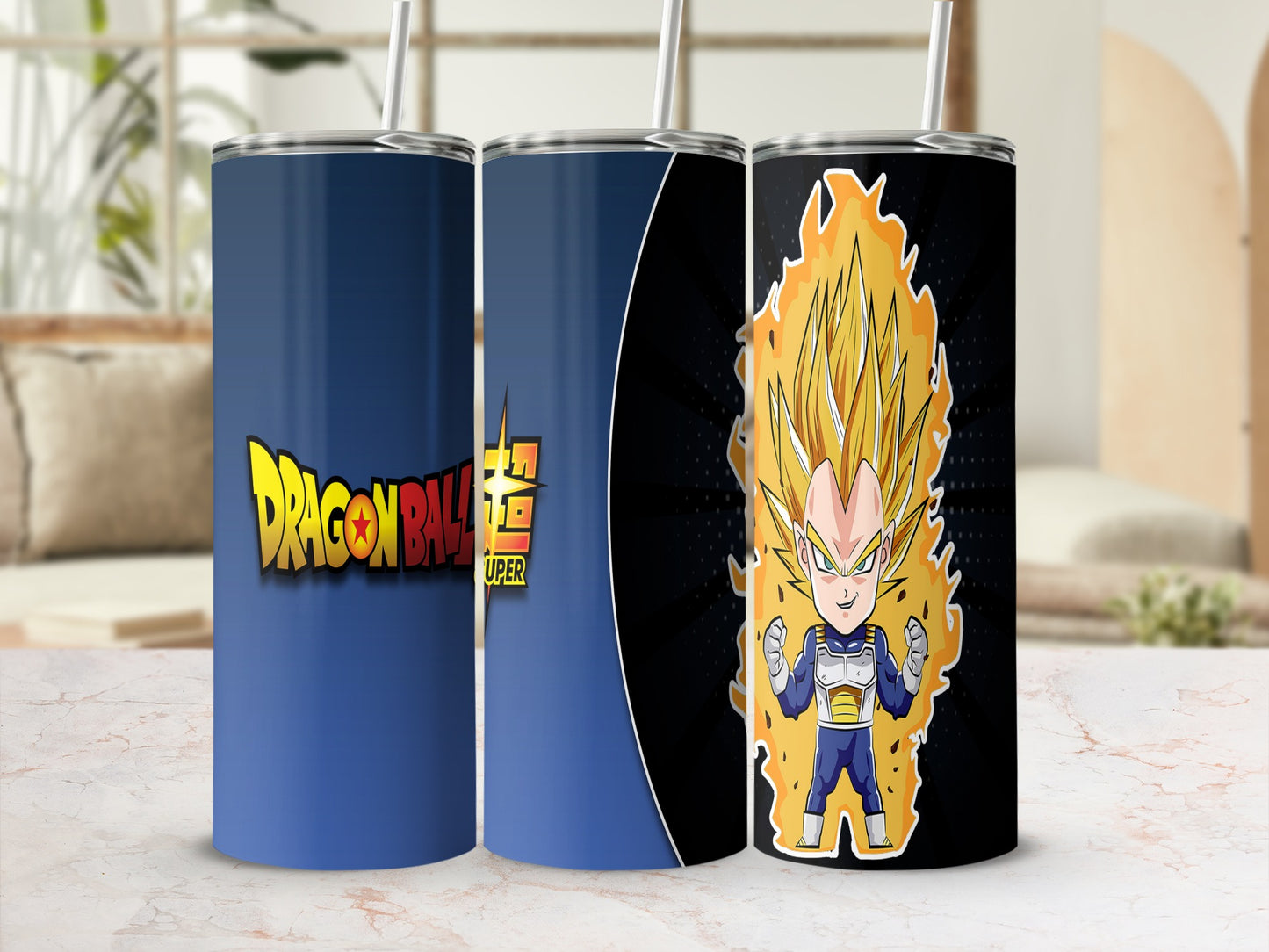 Dragon Ball Super Tumblers with Vegeta Character Design
