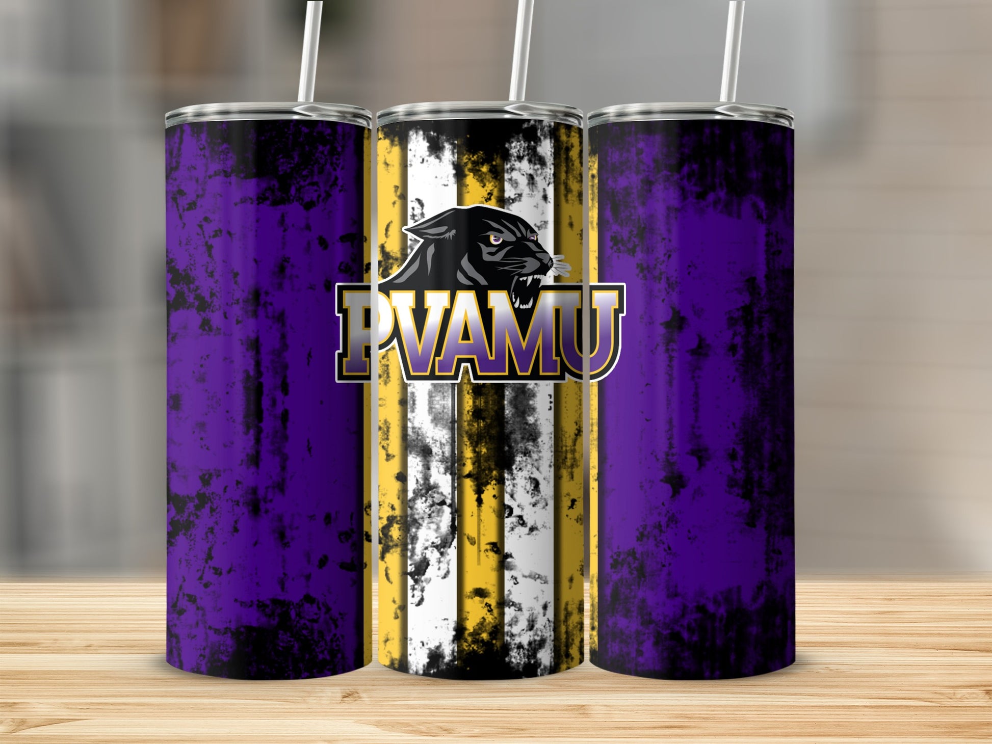 PVAMU Panther Design High-Quality Tumbler Product