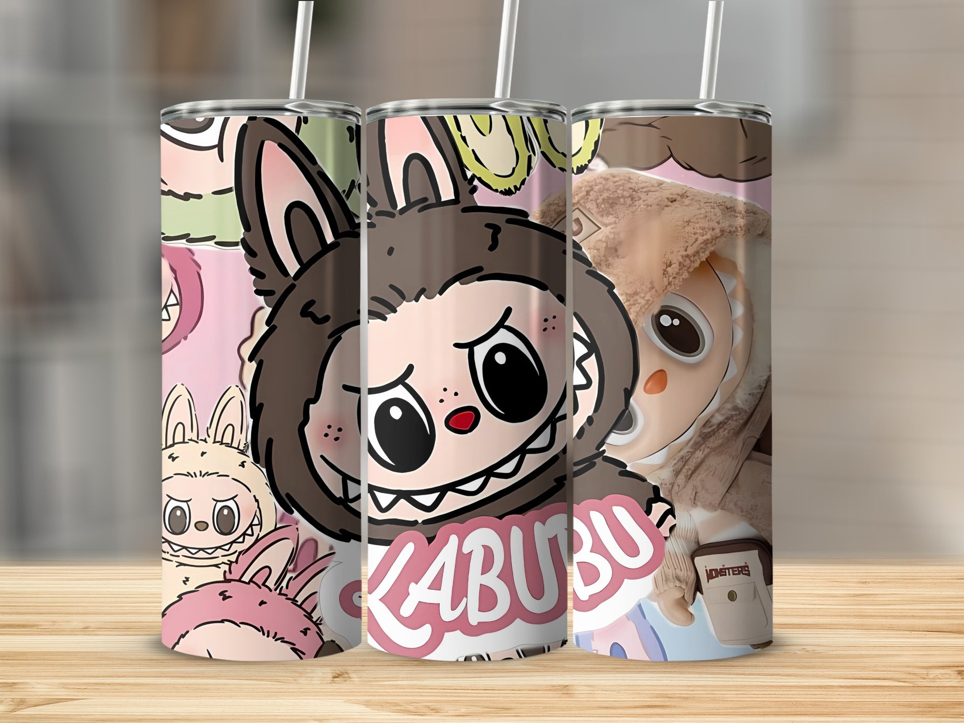 Cute Labubu Character Design Tumbler Cup for All Ages