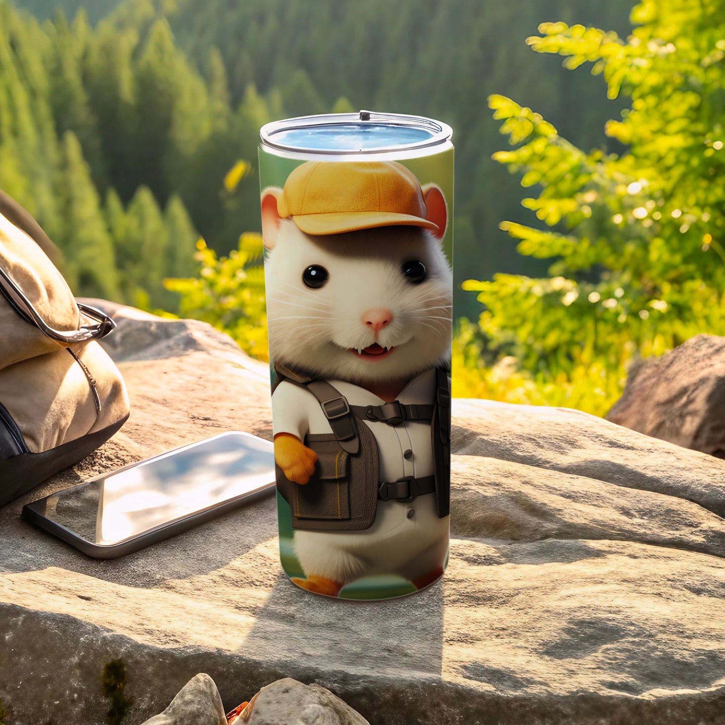 Cute Hamster Adventurer Yellow Cap Vest Tumbler product type