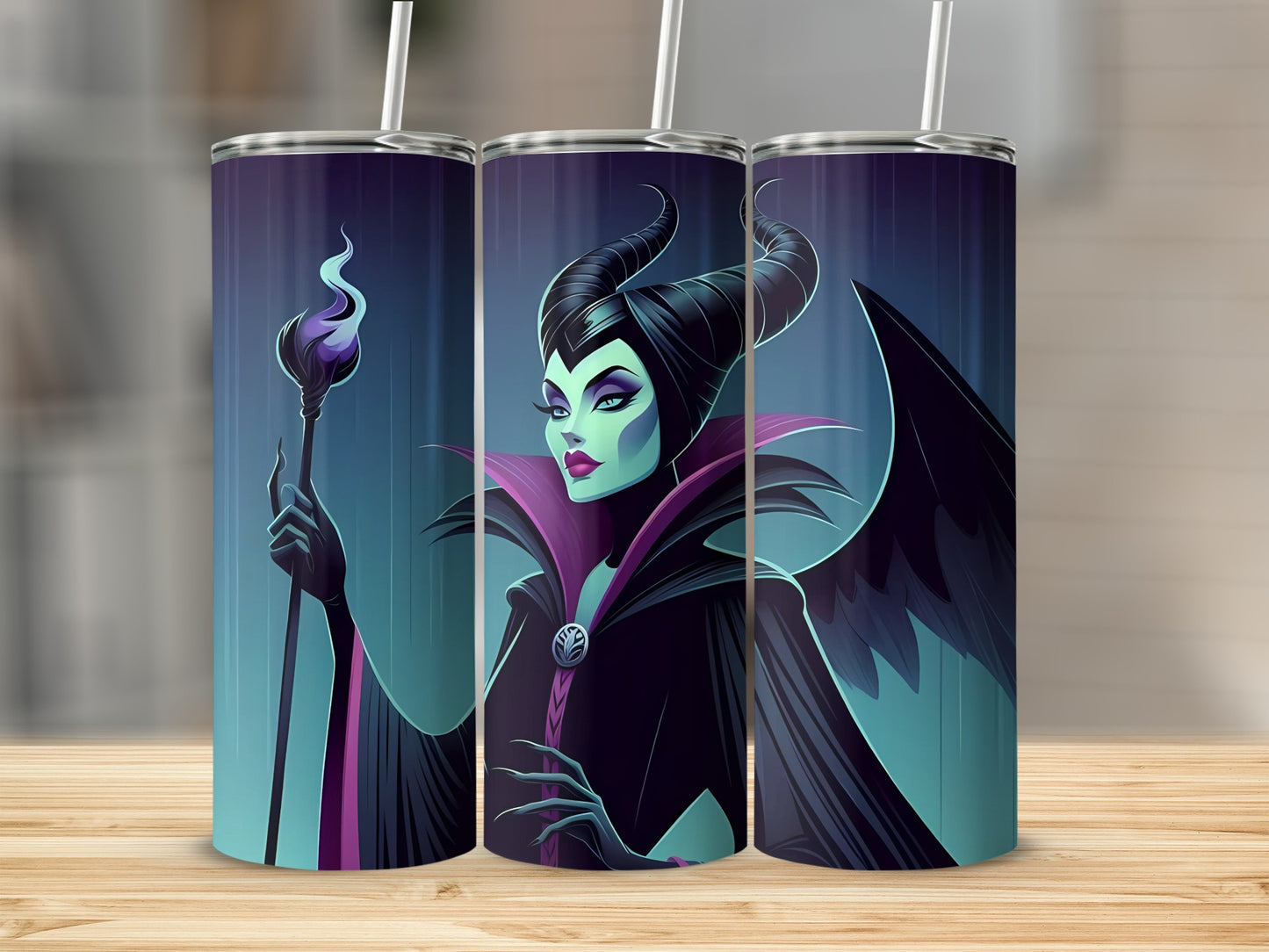 Enchanting Dark Fairy Queen Art Travel Tumbler Cup