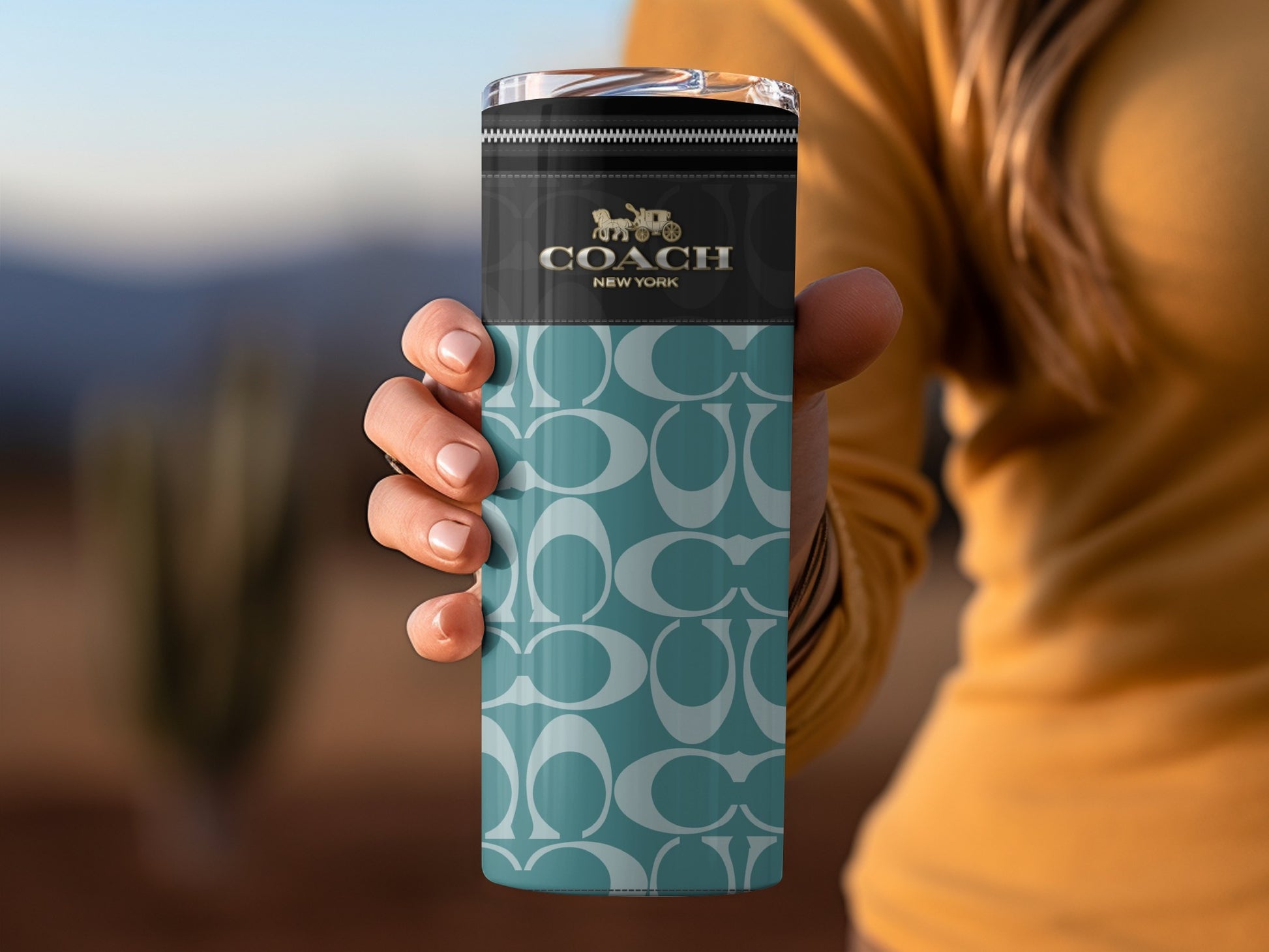 Stylish Coach New York Travel Mug for On-the-Go Sessions