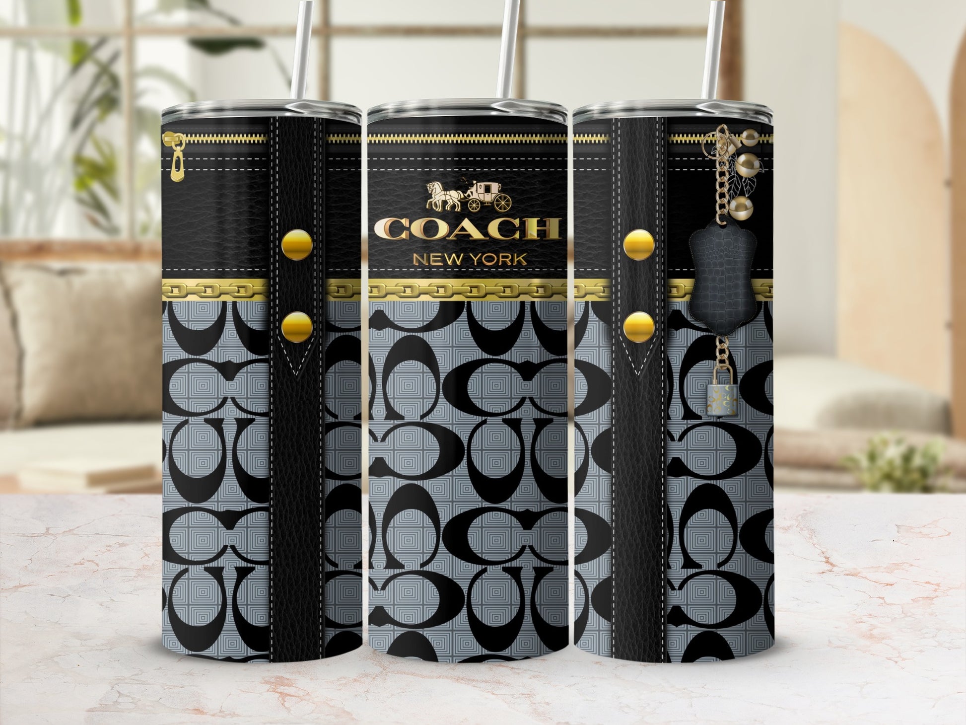 Stylish Coach New York Pattern Tumbler product