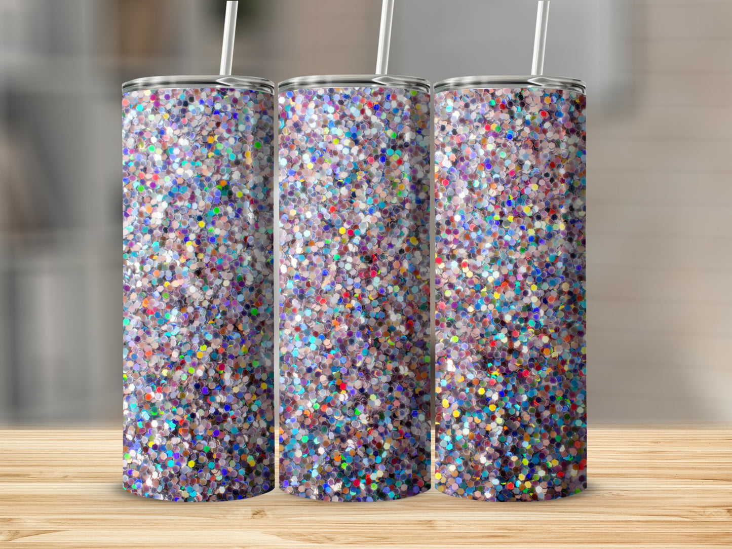 Colorful Glitter Confetti Tumbler Cup Ideal for Beverages
