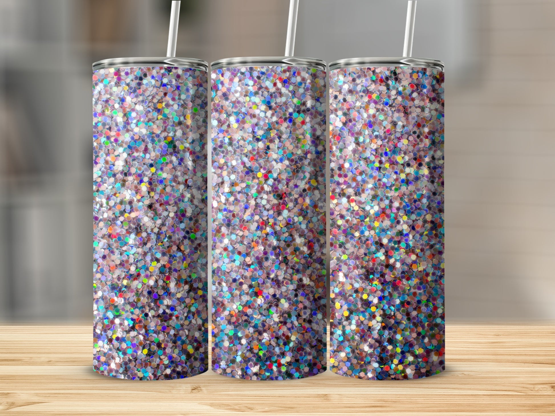 Colorful Glitter Confetti Tumbler Cup Ideal for Beverages