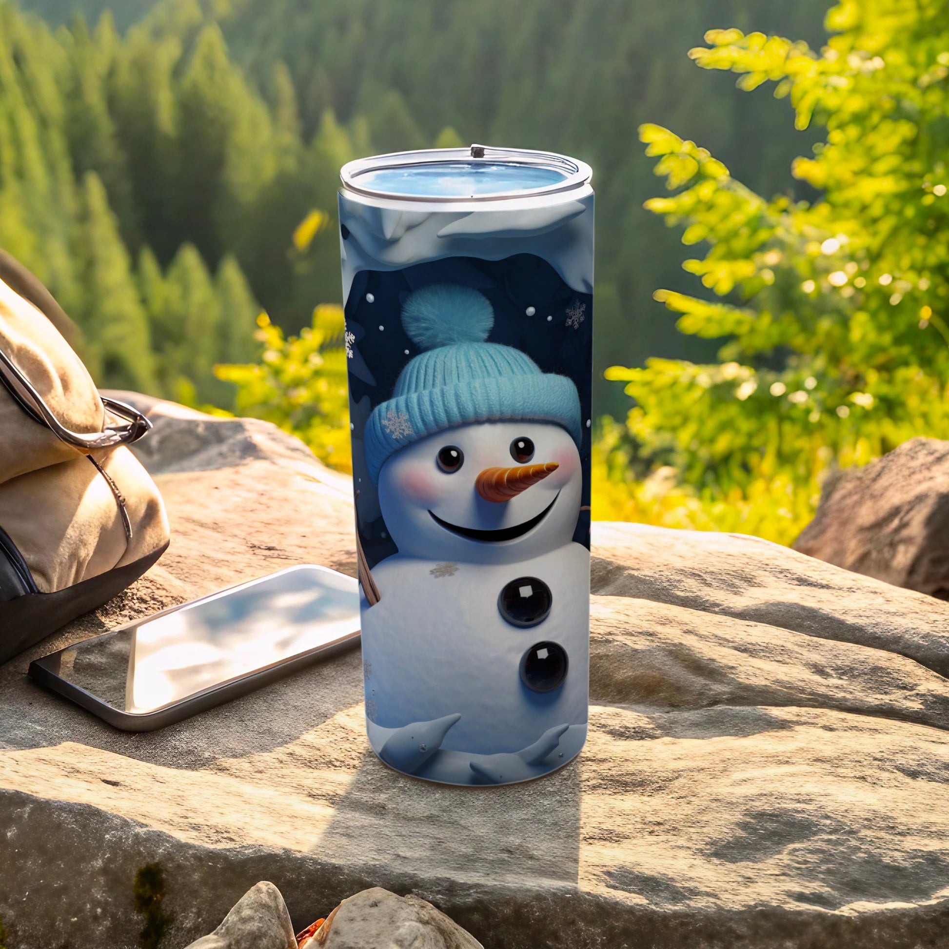 Snowman Design Insulated Tumbler for All Seasons