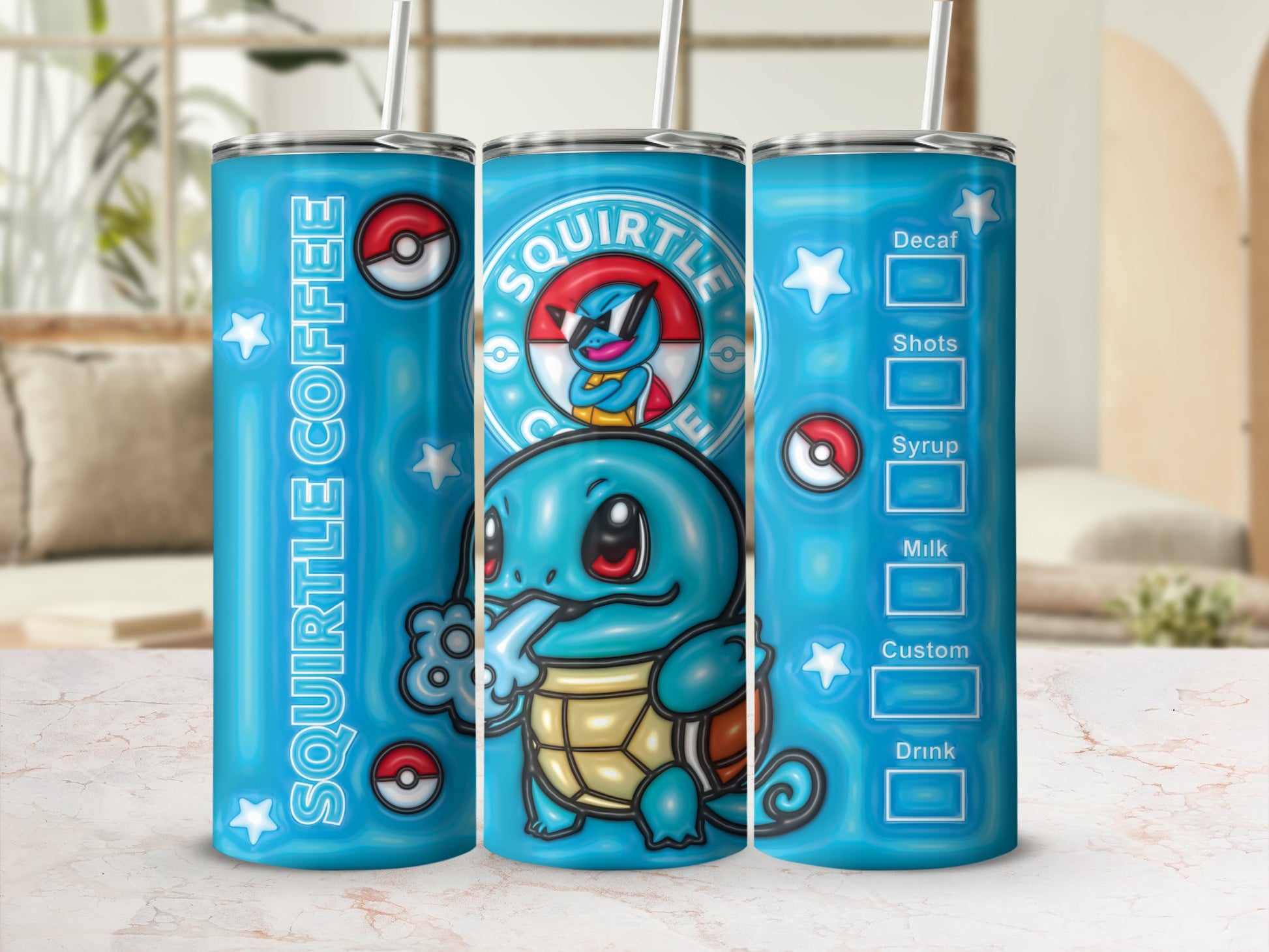 Squirtle Coffee Tumbler Beverage Container product type