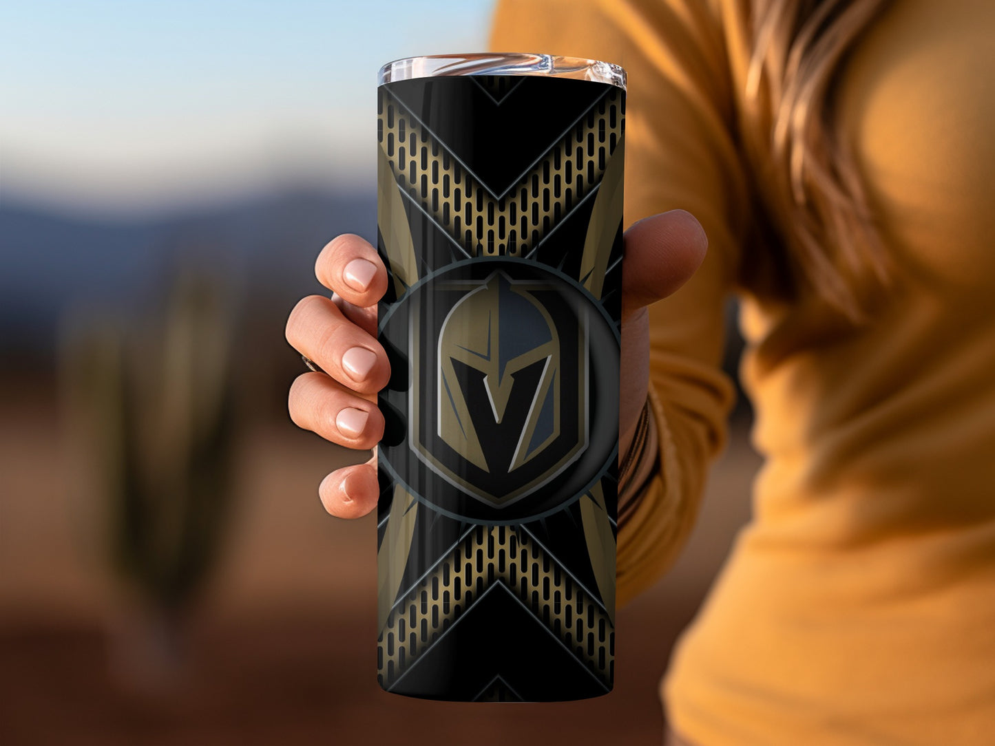 Vegas Golden Knights Hockey Team Emblem On Tumblers
