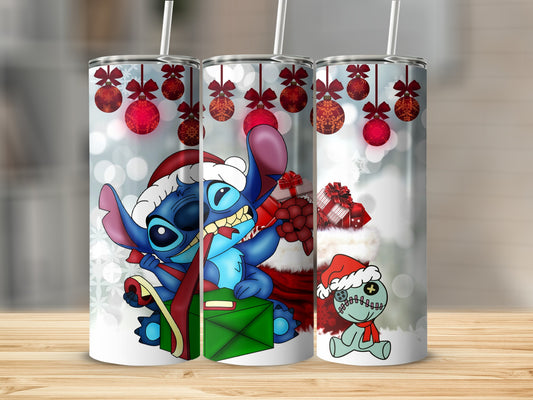 Christmas Cartoon Character Festive Holiday Tumbler