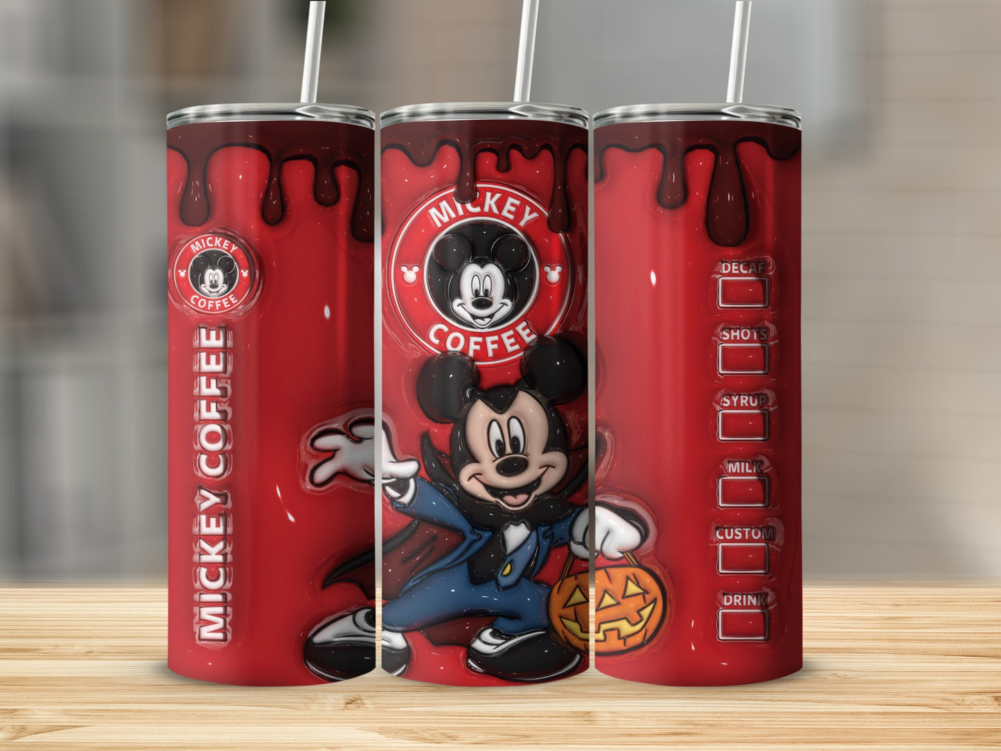 Mickey Coffee Halloween Themed Tumbler product