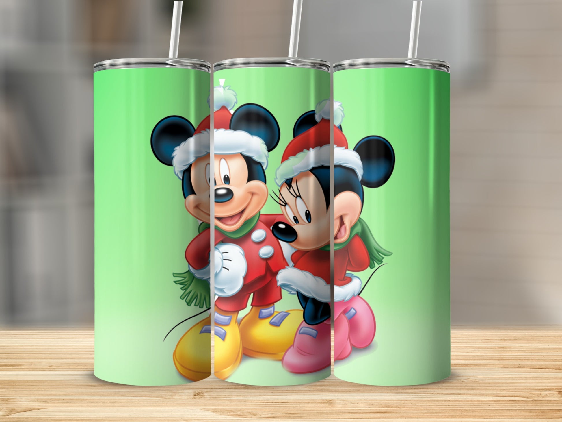 Christmas Mickey and Minnie Festive Tumblers