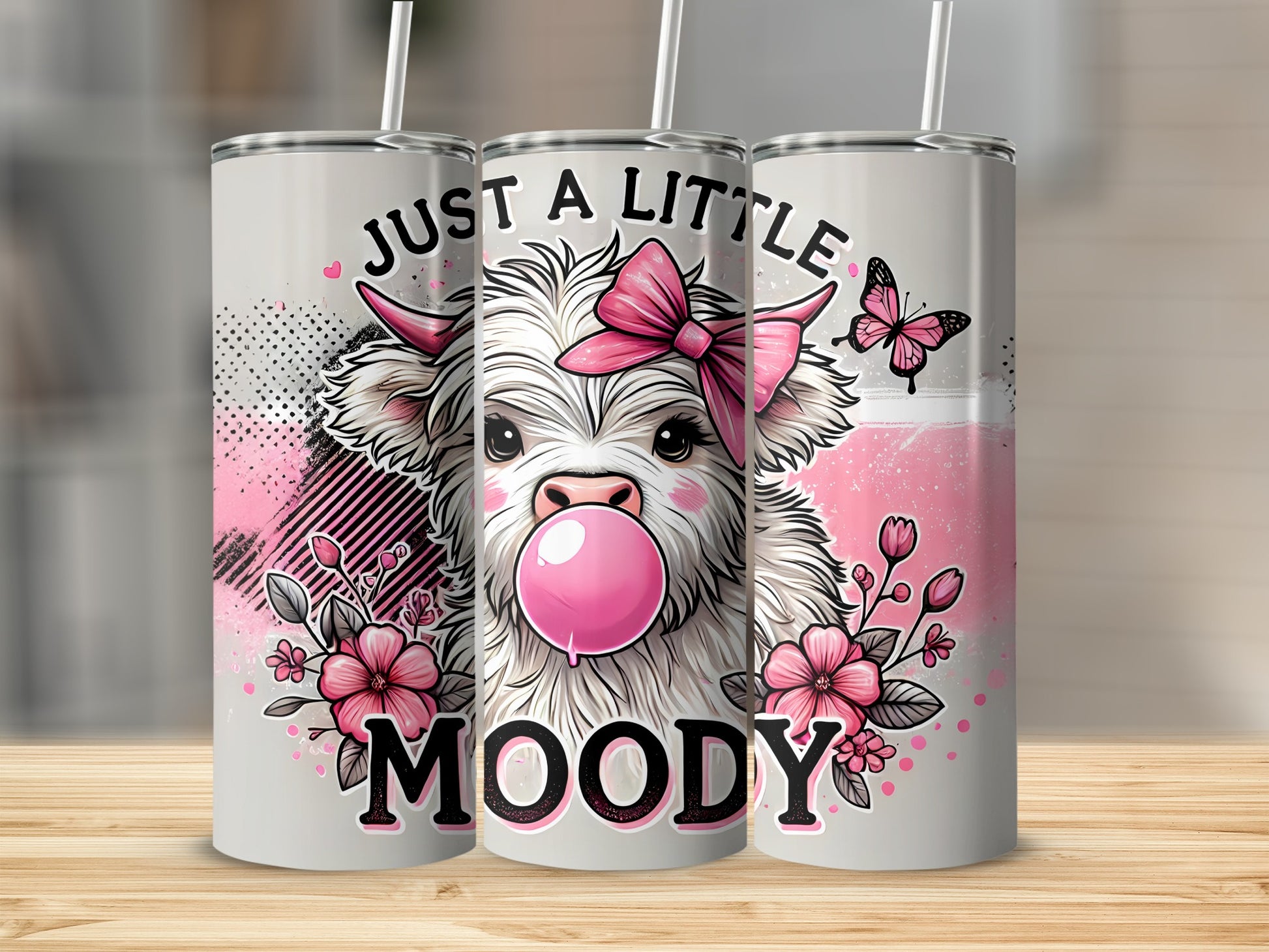 Just A Little Moody Fluffy Animal Bubblegum Tumbler product type