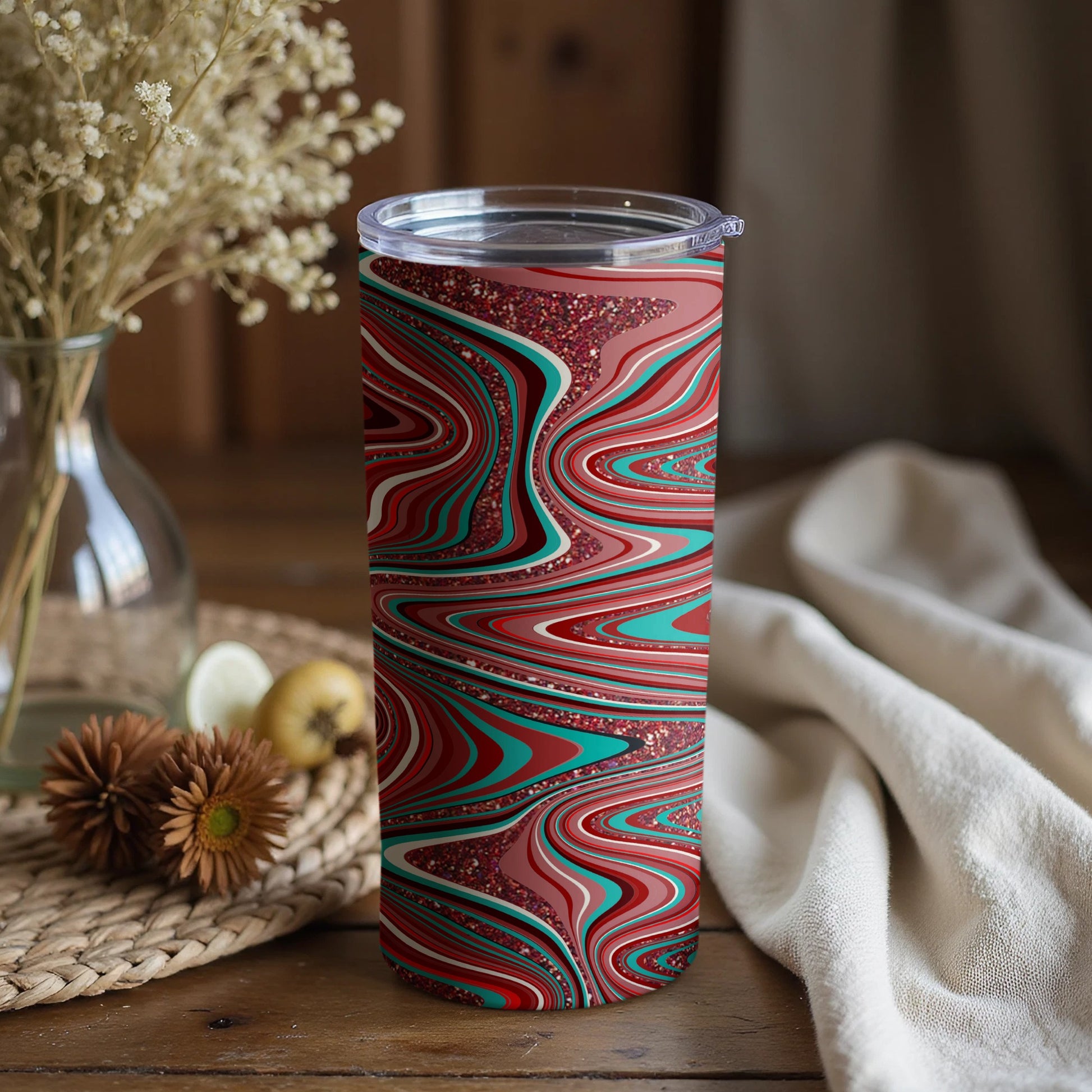 Swirled Pattern Drinkware for Daily Use and Gifts
