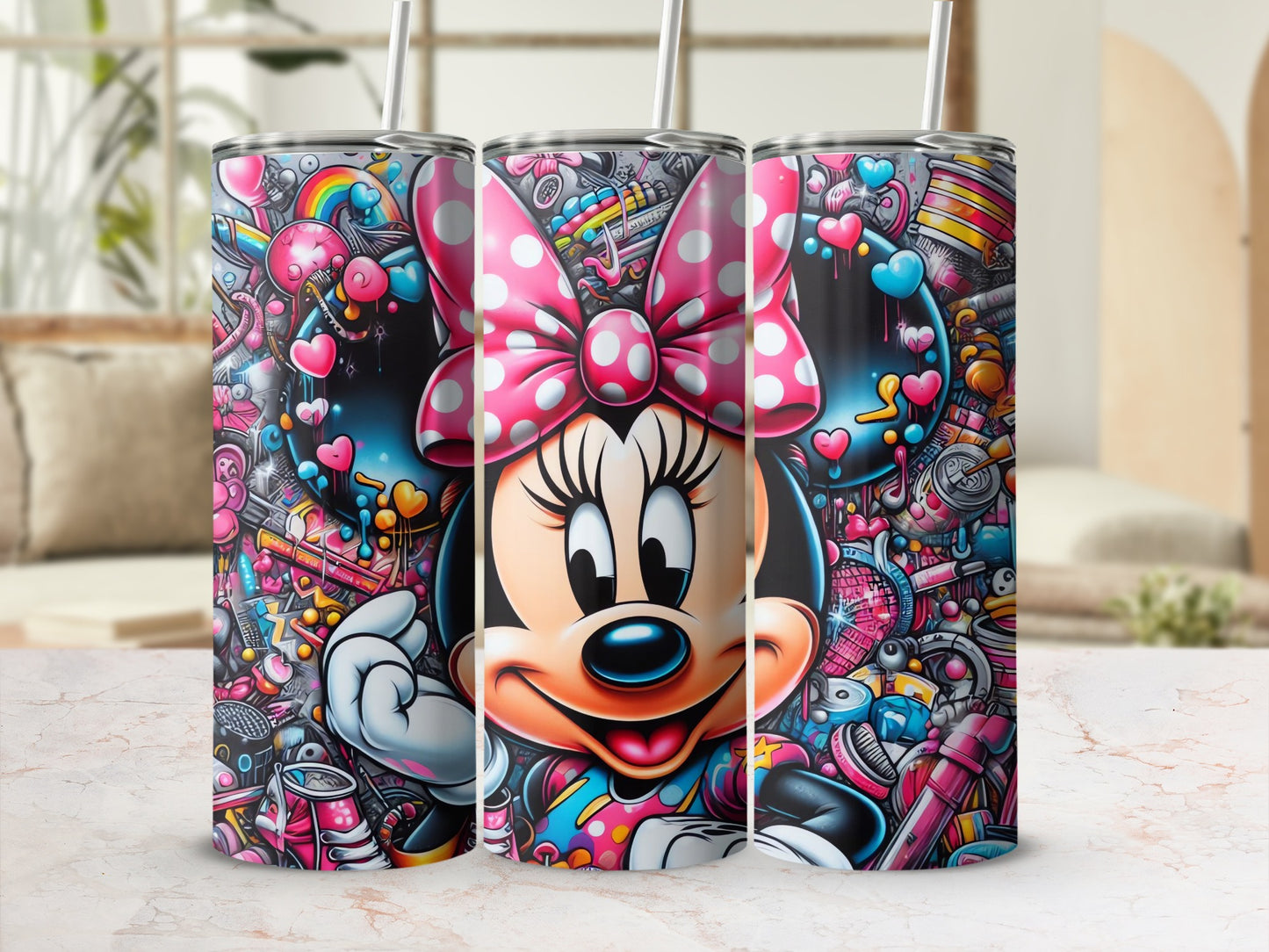 Minnie Mouse Colorful Tumbler Design for Sale