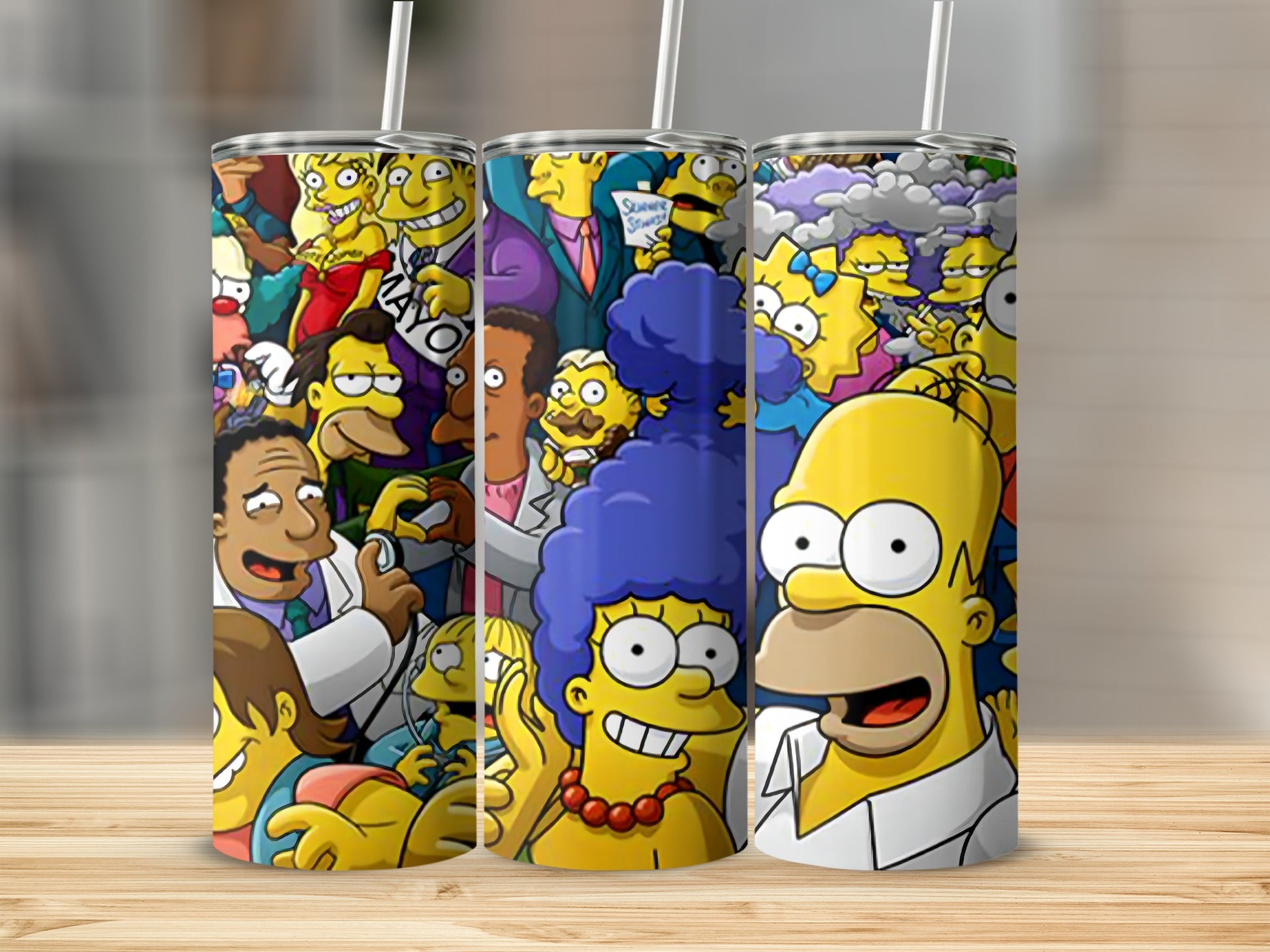 Colorful Cartoon Family Design Insulated Tumbler