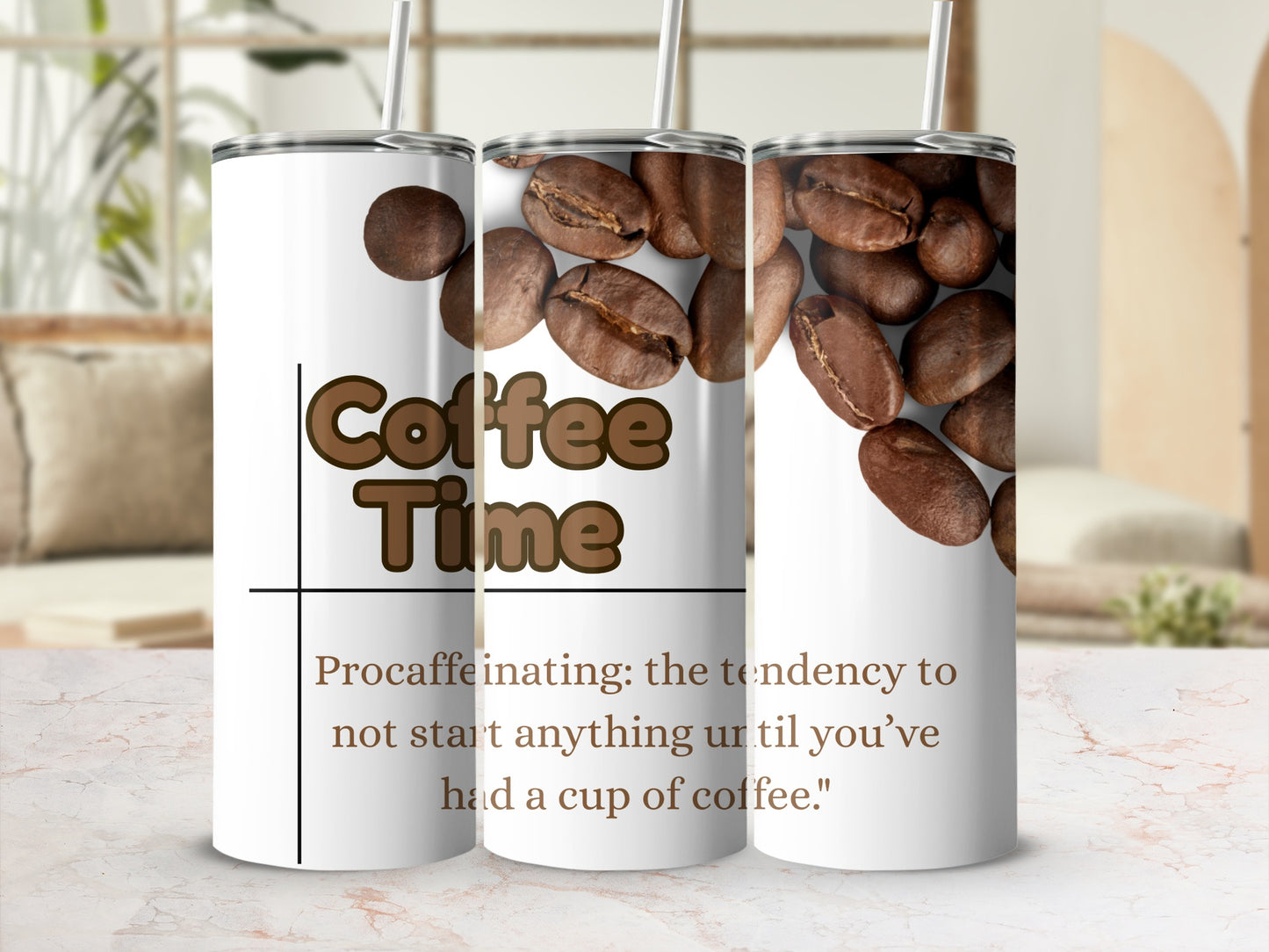 Coffee Time Stainless Steel Insulated Tumbler