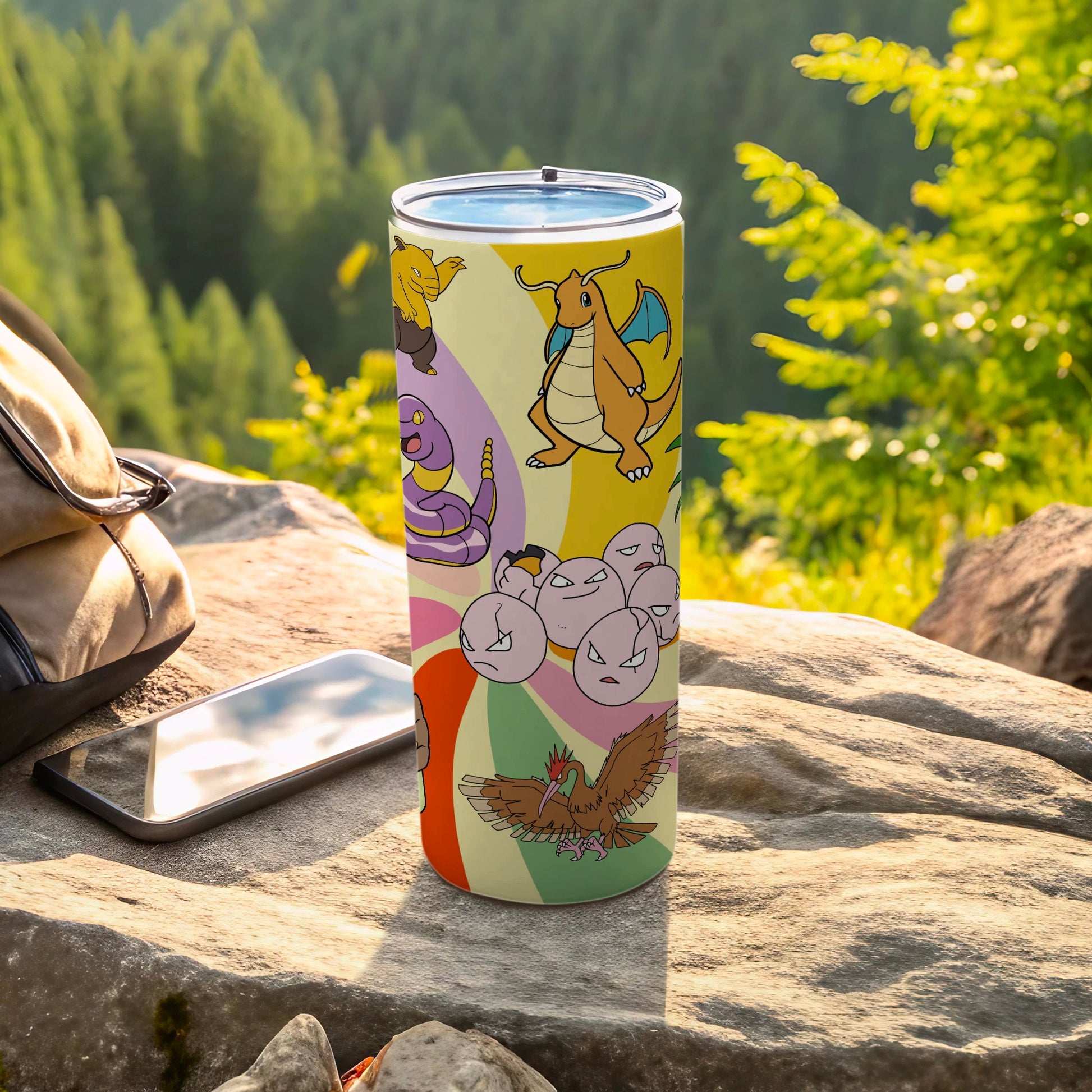 Colorful Tumblers with Various Cartoon Characters Design