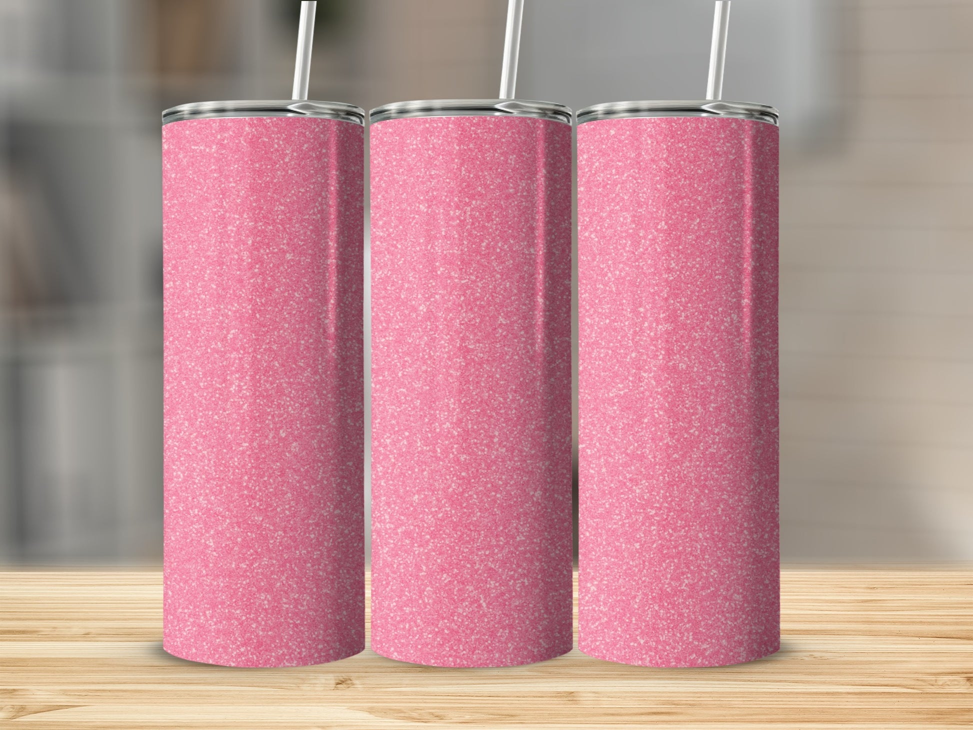 Sparkling Pink Glittery Tumbler for Stylish Hydration