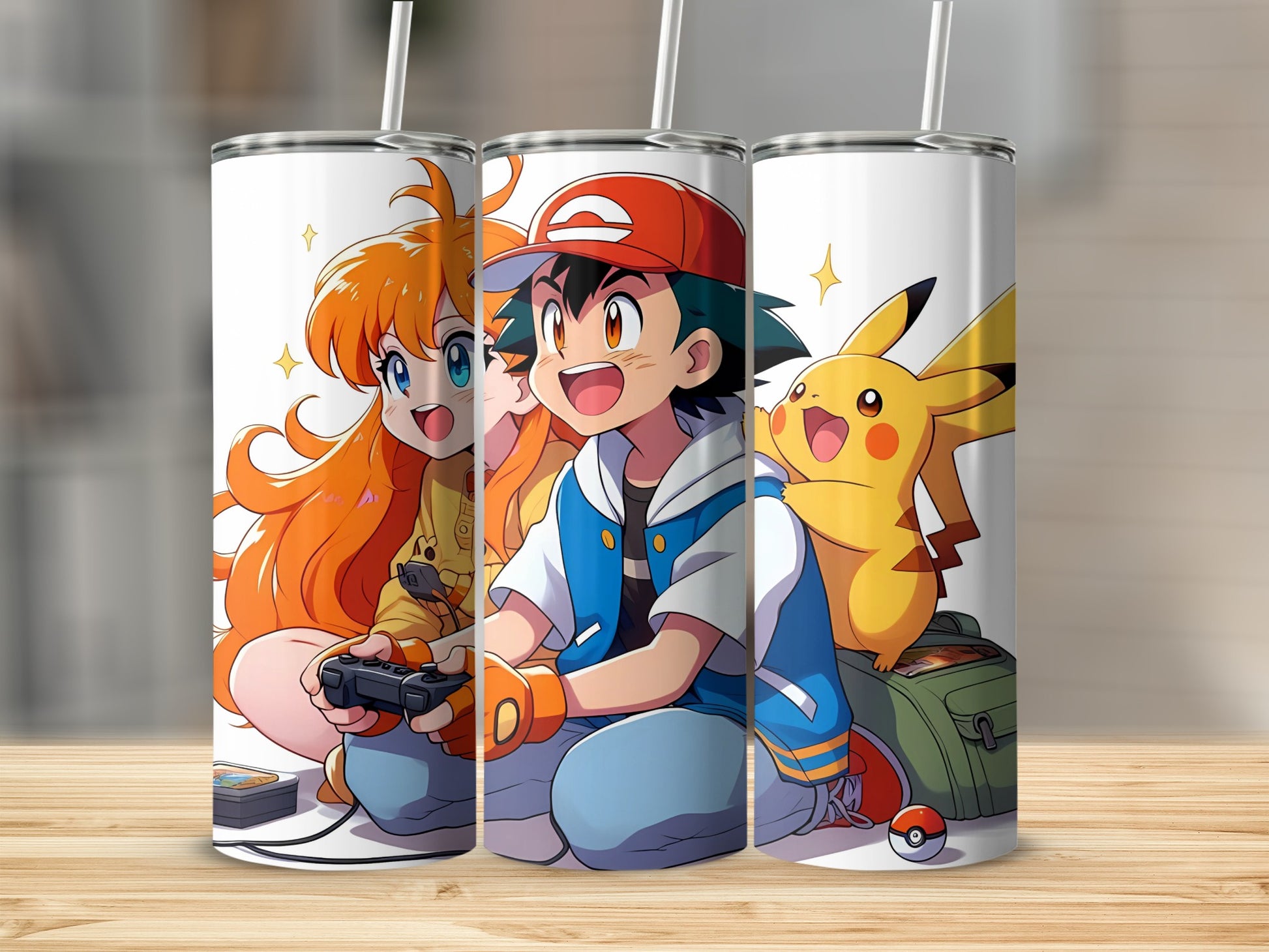 Colorful Anime Character Gaming Water Tumbler Collection