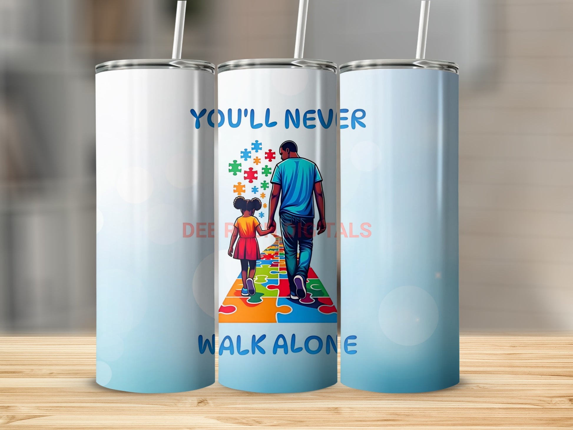You'll Never Walk Alone Puzzle Design Tumbler