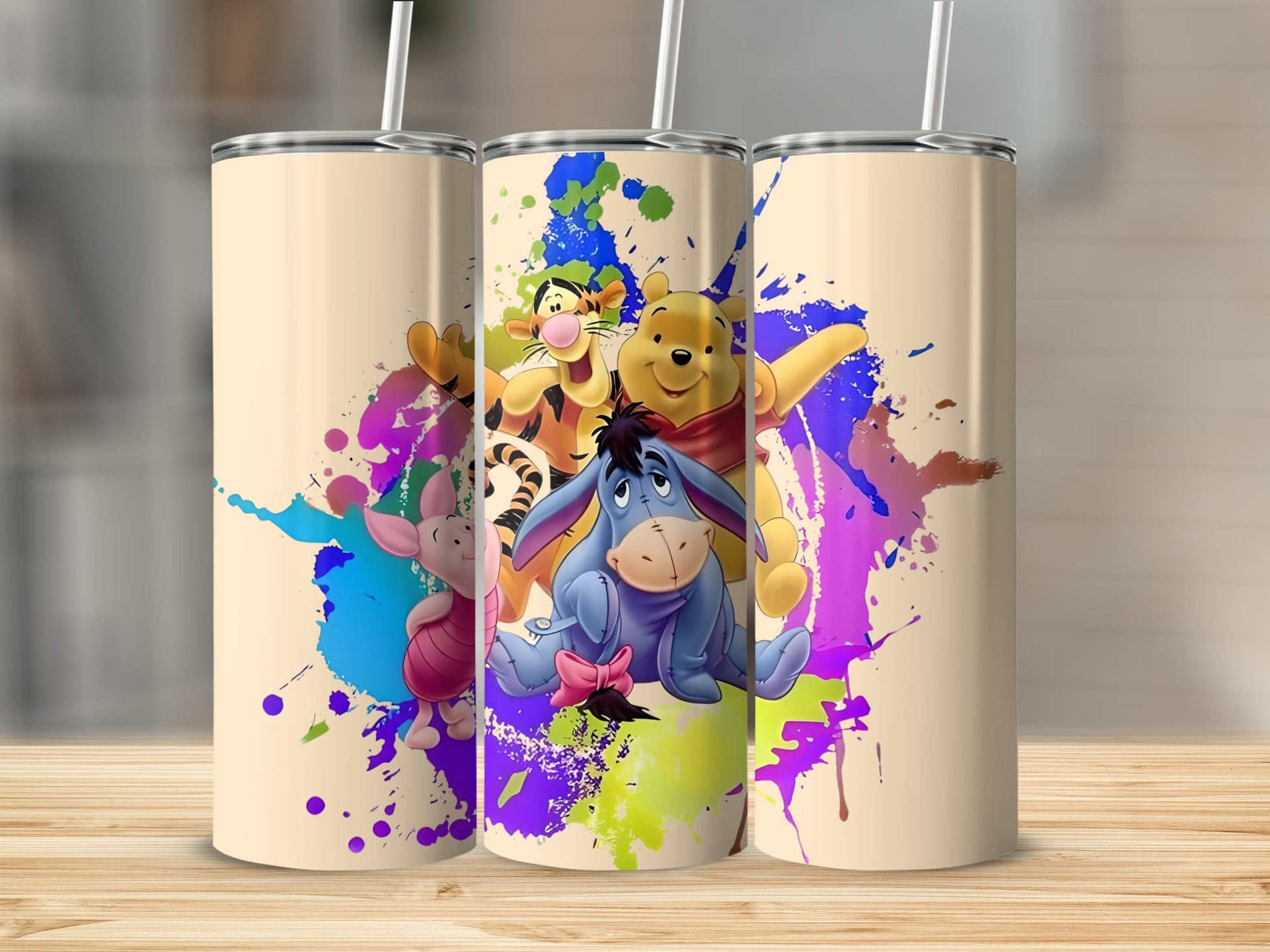 Vibrant Winnie the Pooh Tumbler with Friends Design