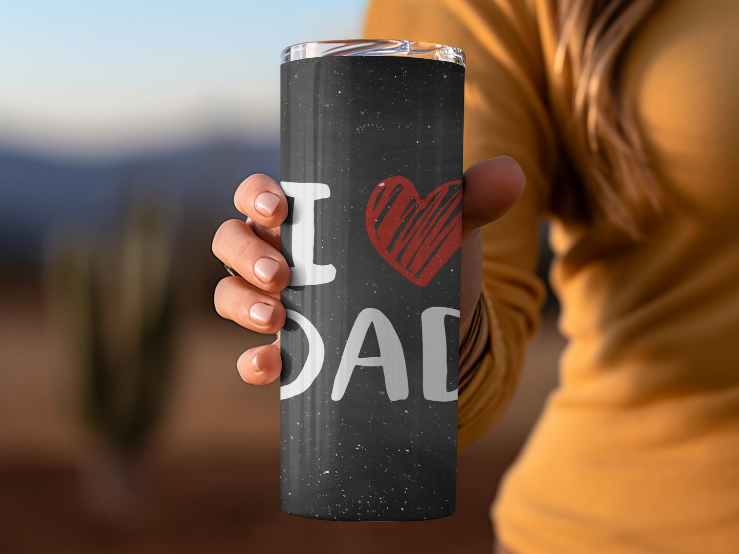I Love Dad Insulated Coffee Tumbler Gift for Dads