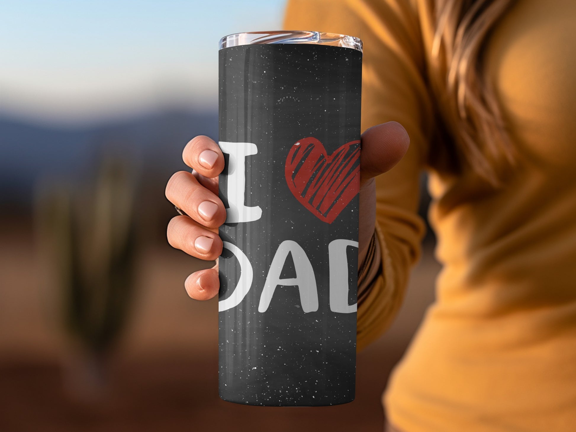 I Love Dad Insulated Coffee Tumbler Gift for Dads