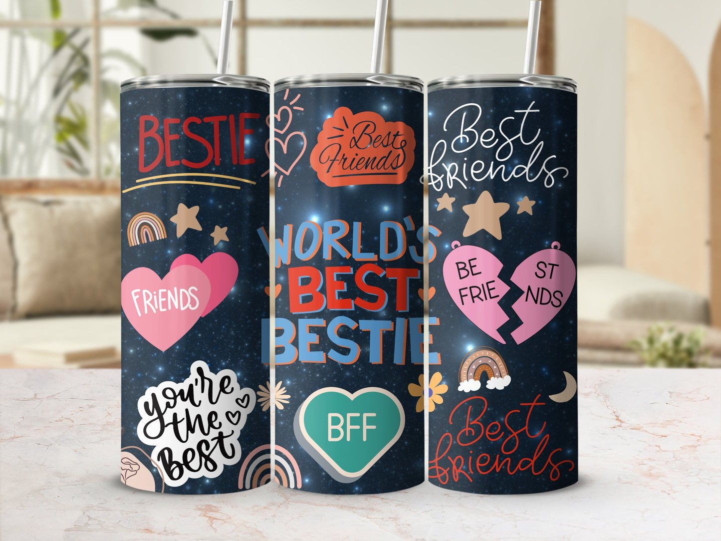 World's Best Bestie Best Friends Tumbler Cup