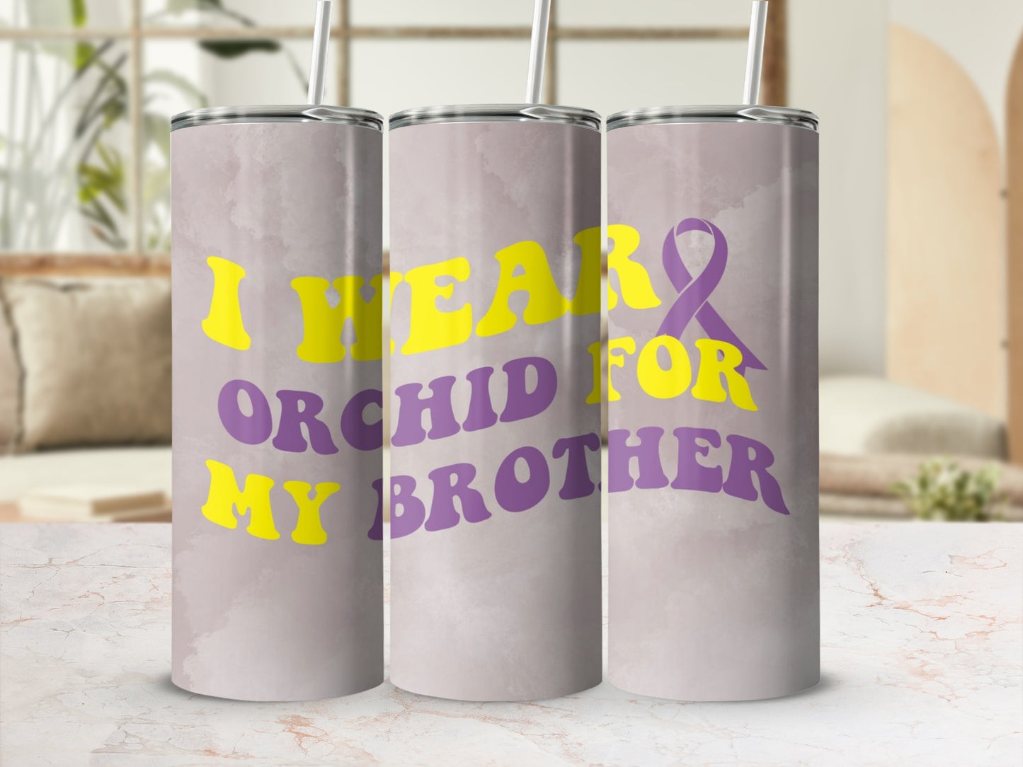 Orchid For My Brother Awareness Tumbler