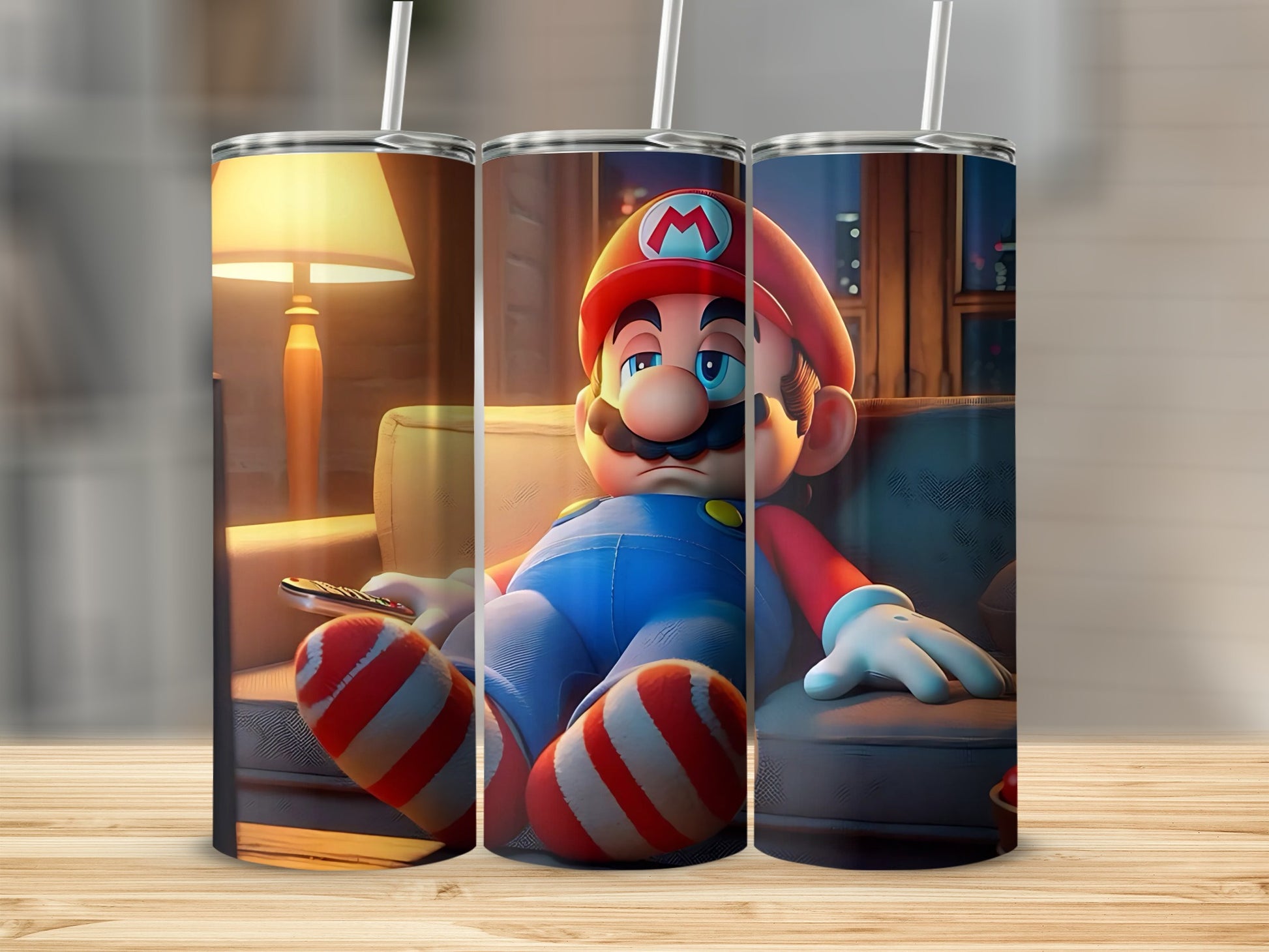 Iconic Video Game Character Relaxing Tumbler Cup