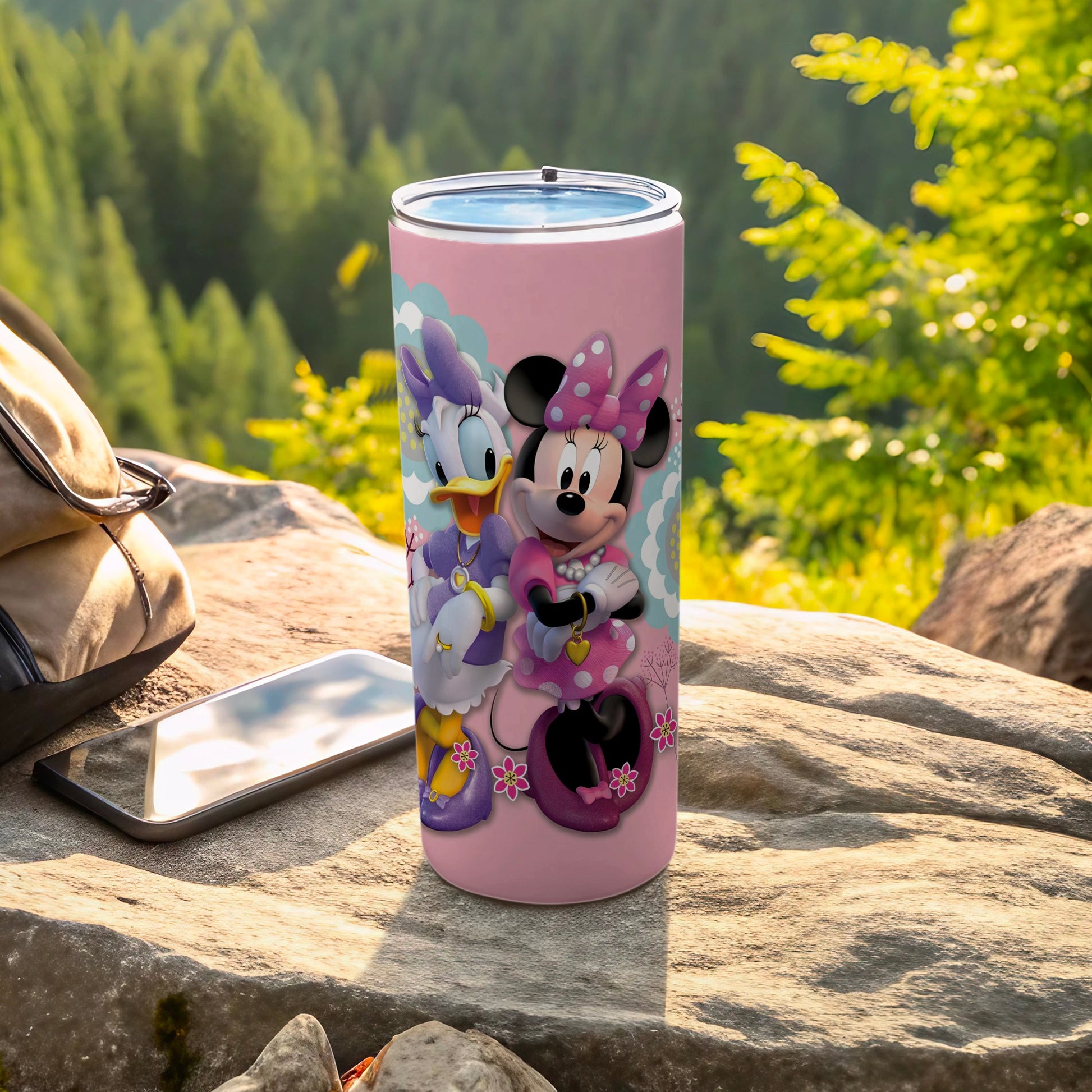 Minnie and Daisy Pastel Travel Tumbler Cup