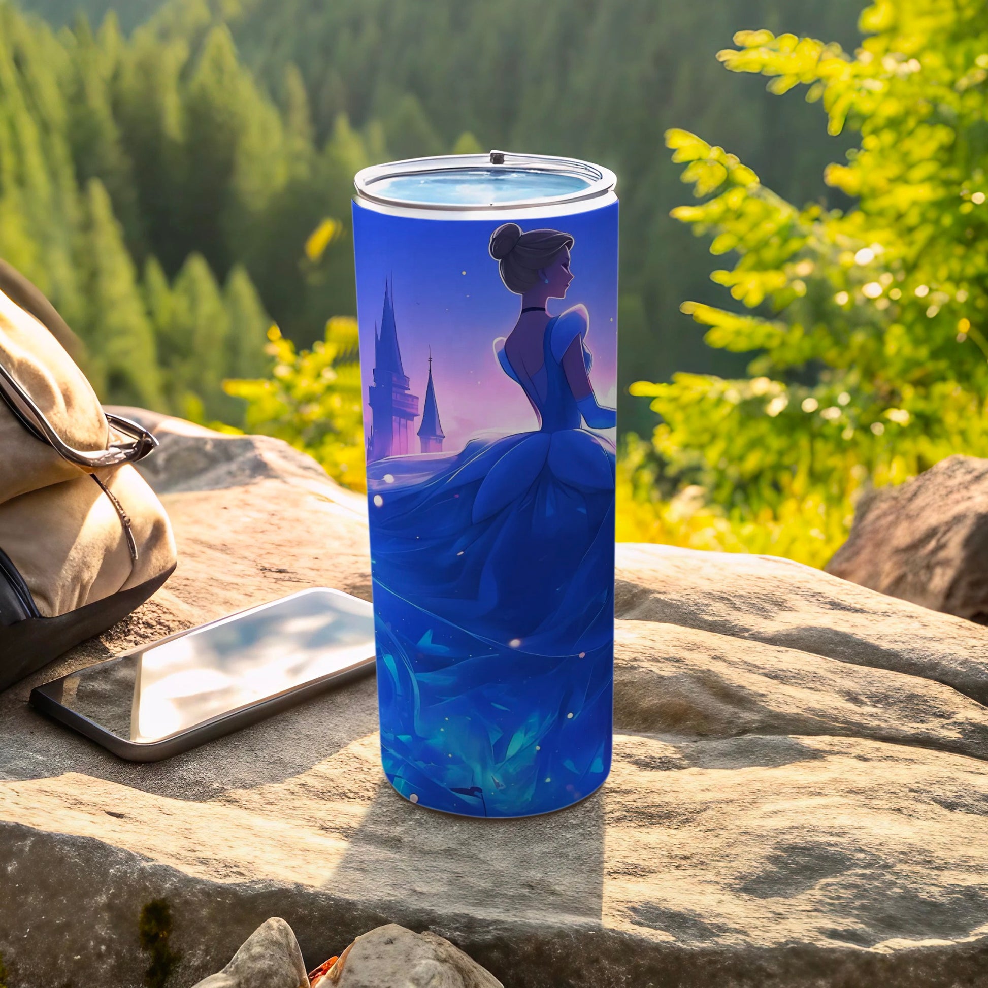 Elegant Fairy Tale Princess Tumbler for Outdoor Adventures