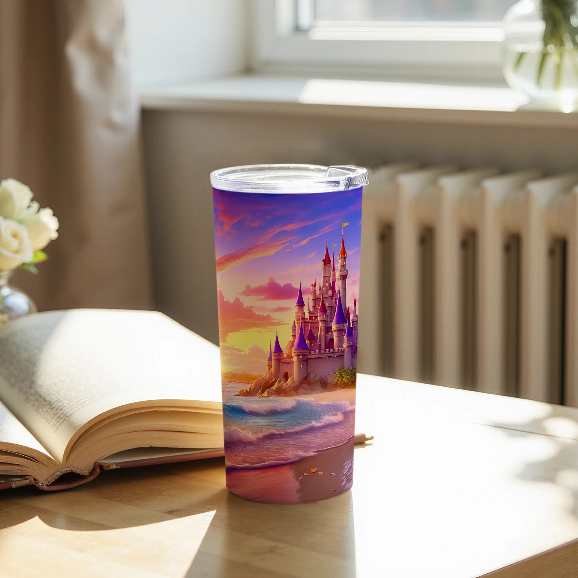 Magical Castle Beach Sunset Seascape Tumbler product type