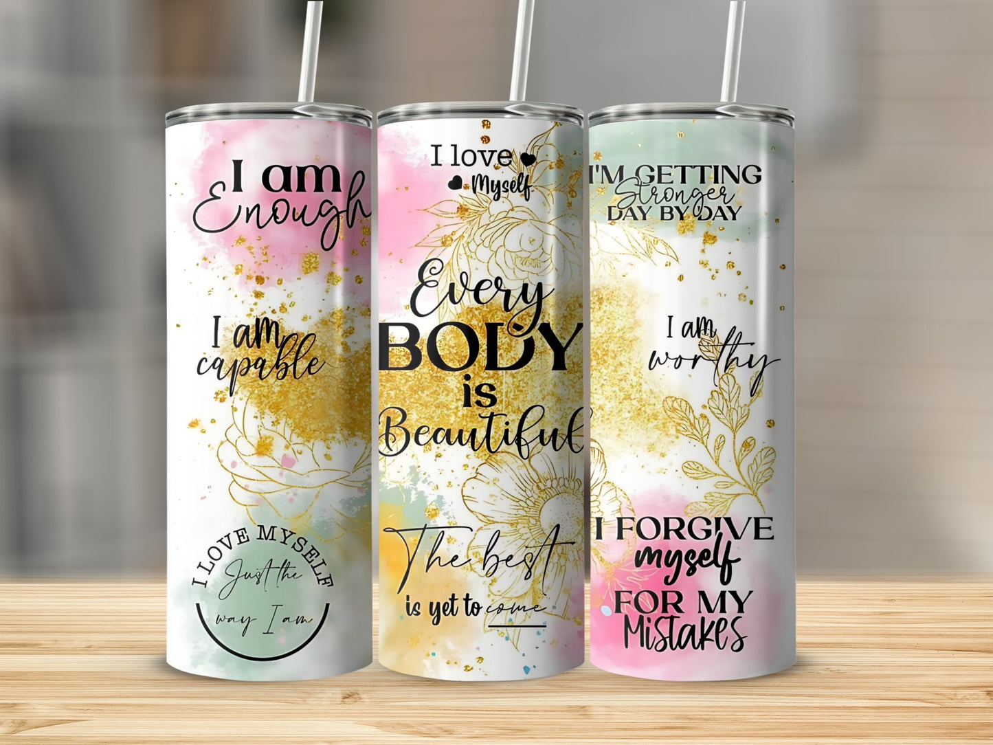 Inspirational and Motivational Tumbler Set