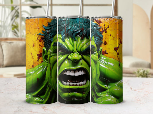 Intense Hulk Design Custom Insulated Tumbler