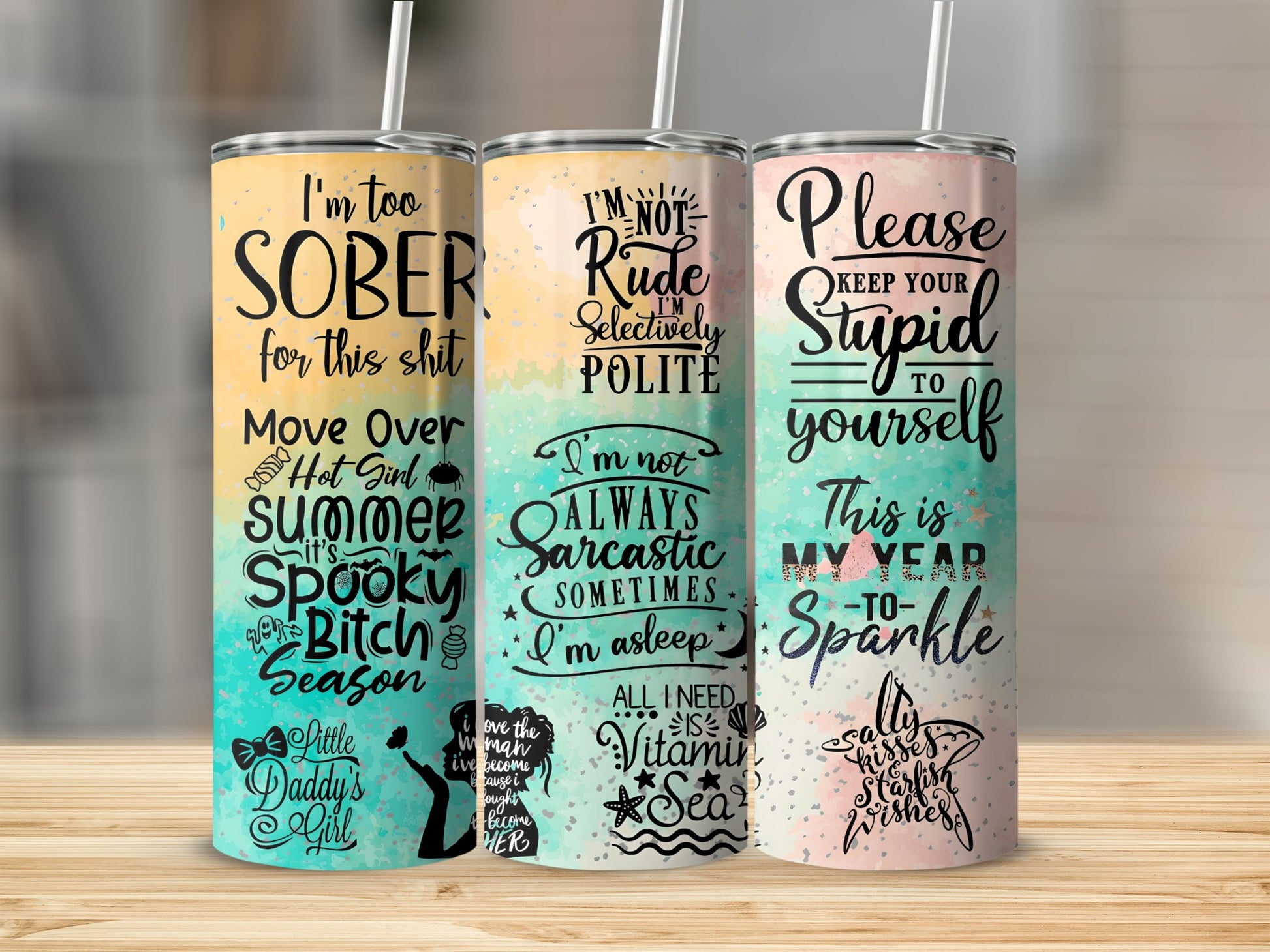 Sober Selectively Polite Year to Sparkle Tumbler Cups