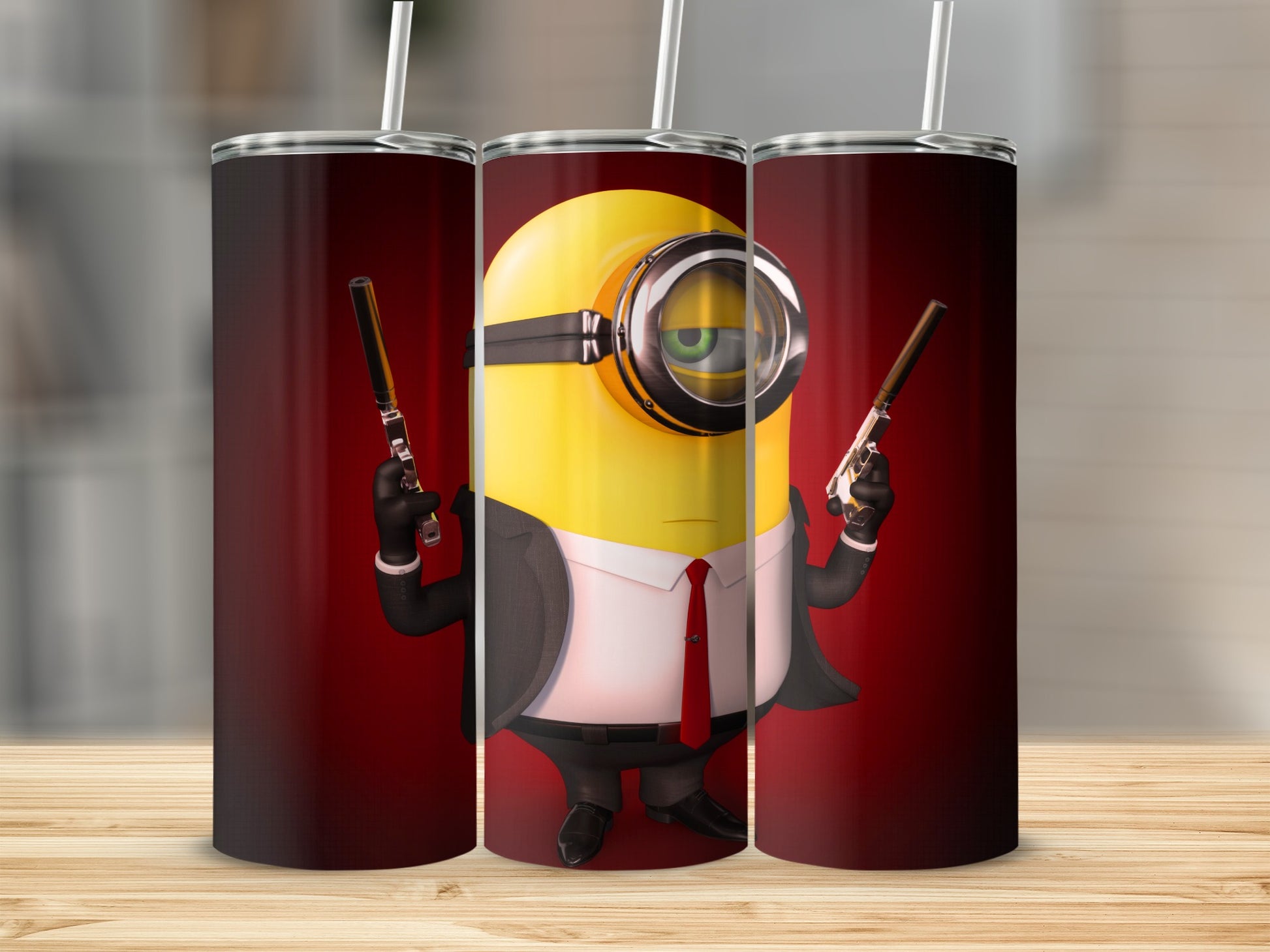 Funny Cartoon Character Design Stainless Steel Tumbler