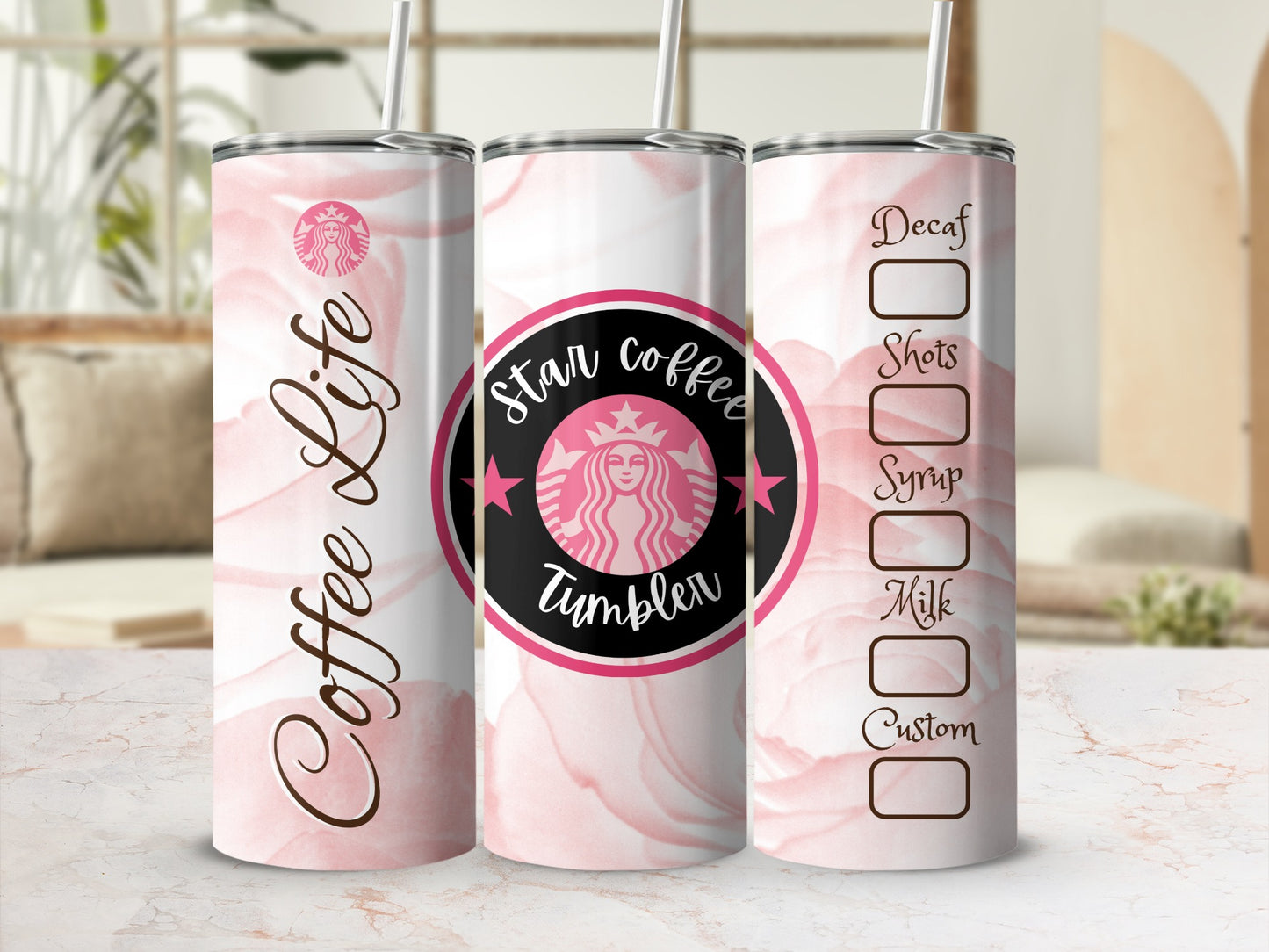 Star Coffee Life Customizable Tumbler Product