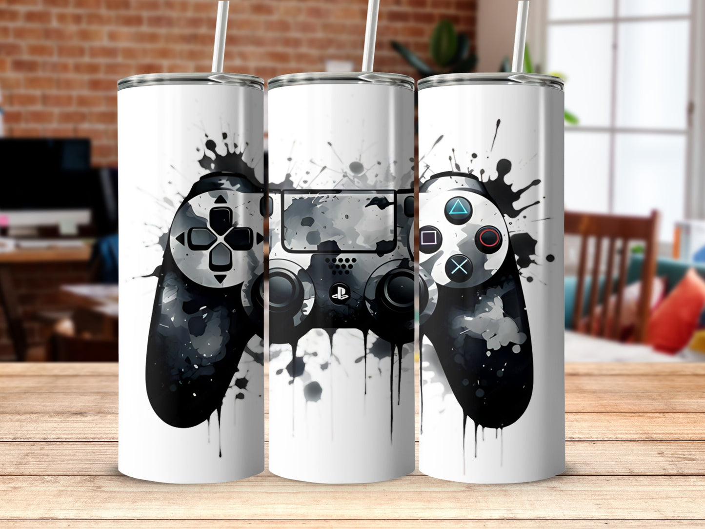 Gaming Controller Splatter Design Tumbler product