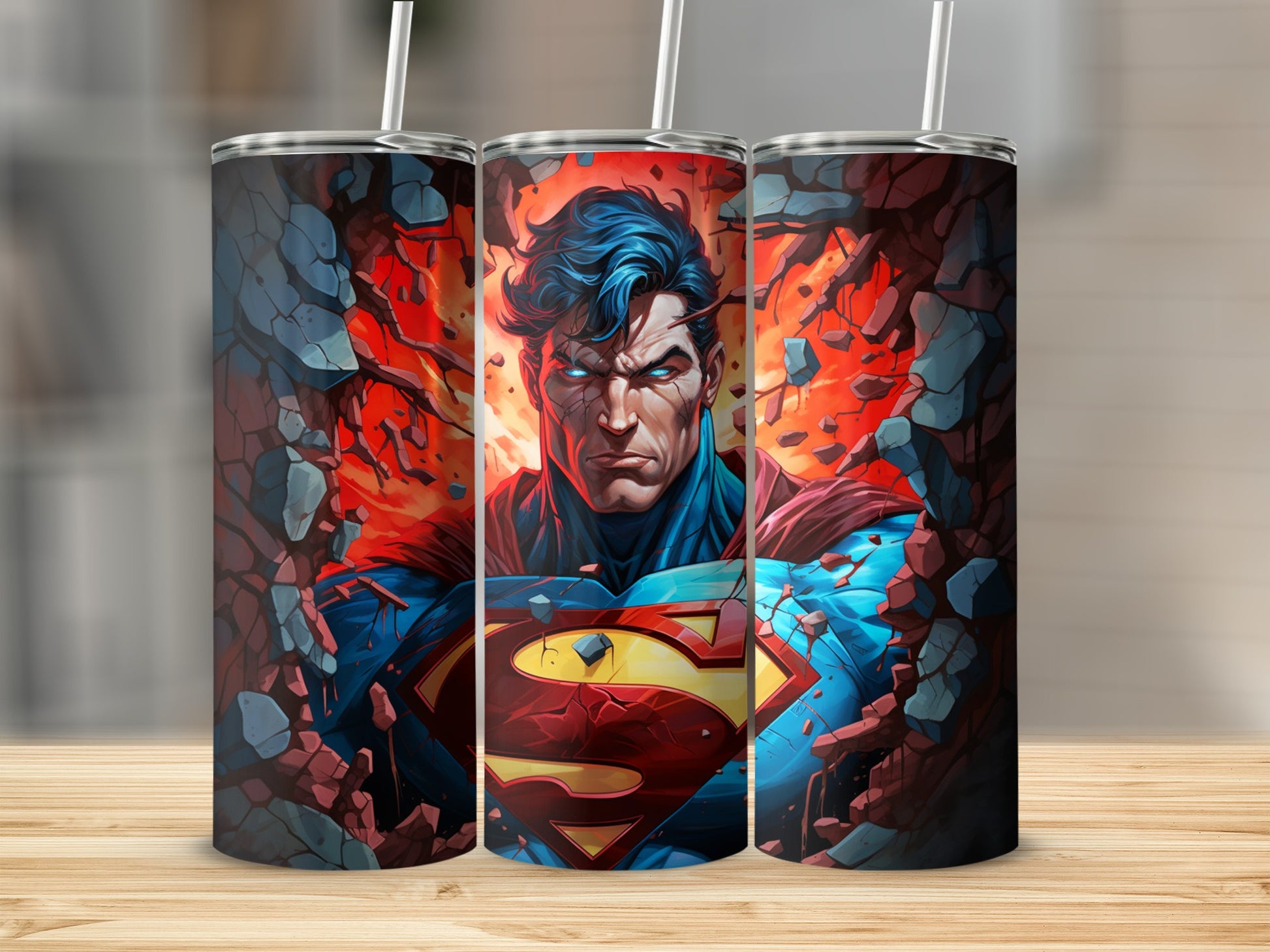 Superhero Graphic Design Tumbler for Fans Collection
