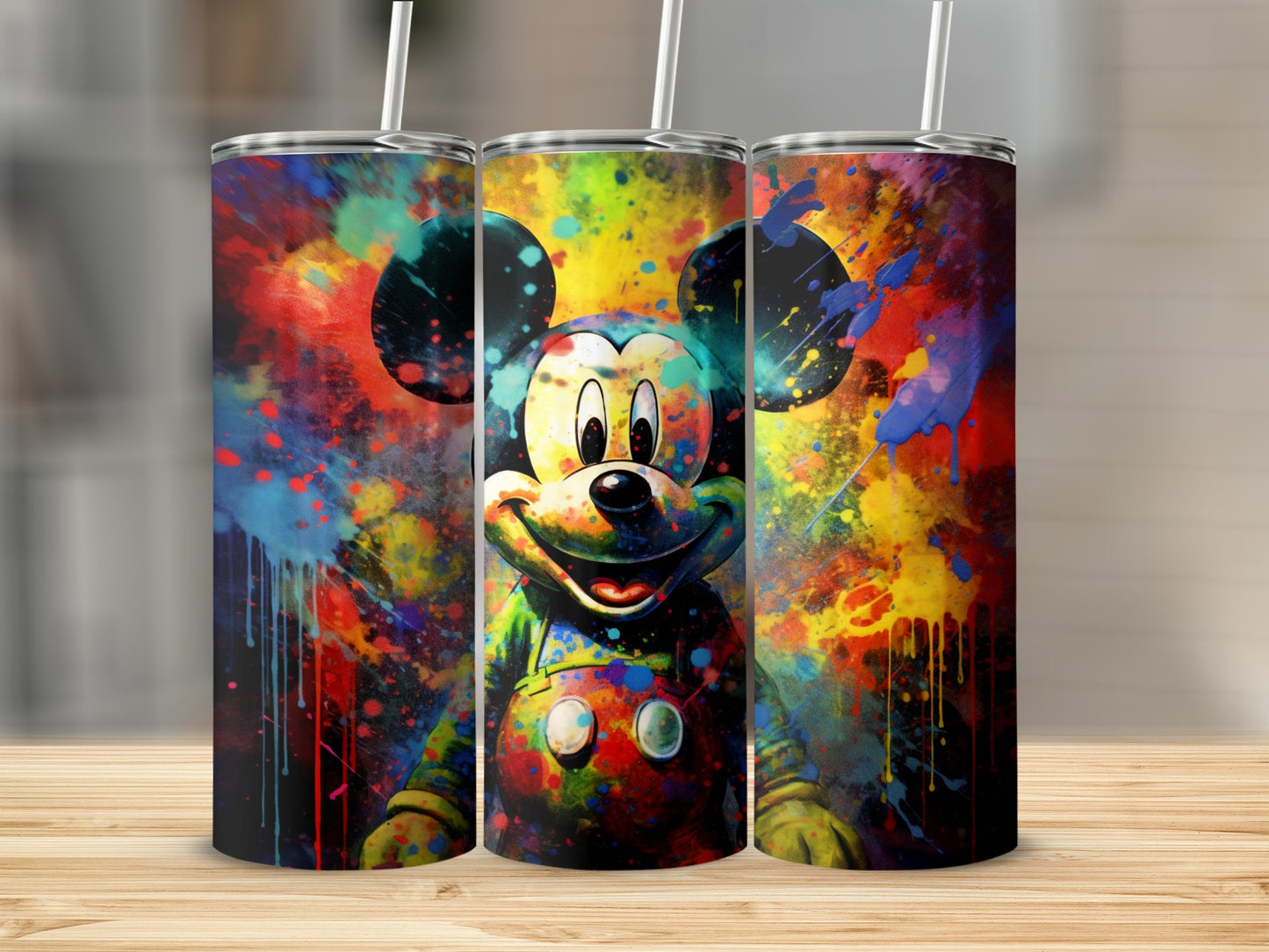 Colorful Cartoon Character Abstract Art Tumbler