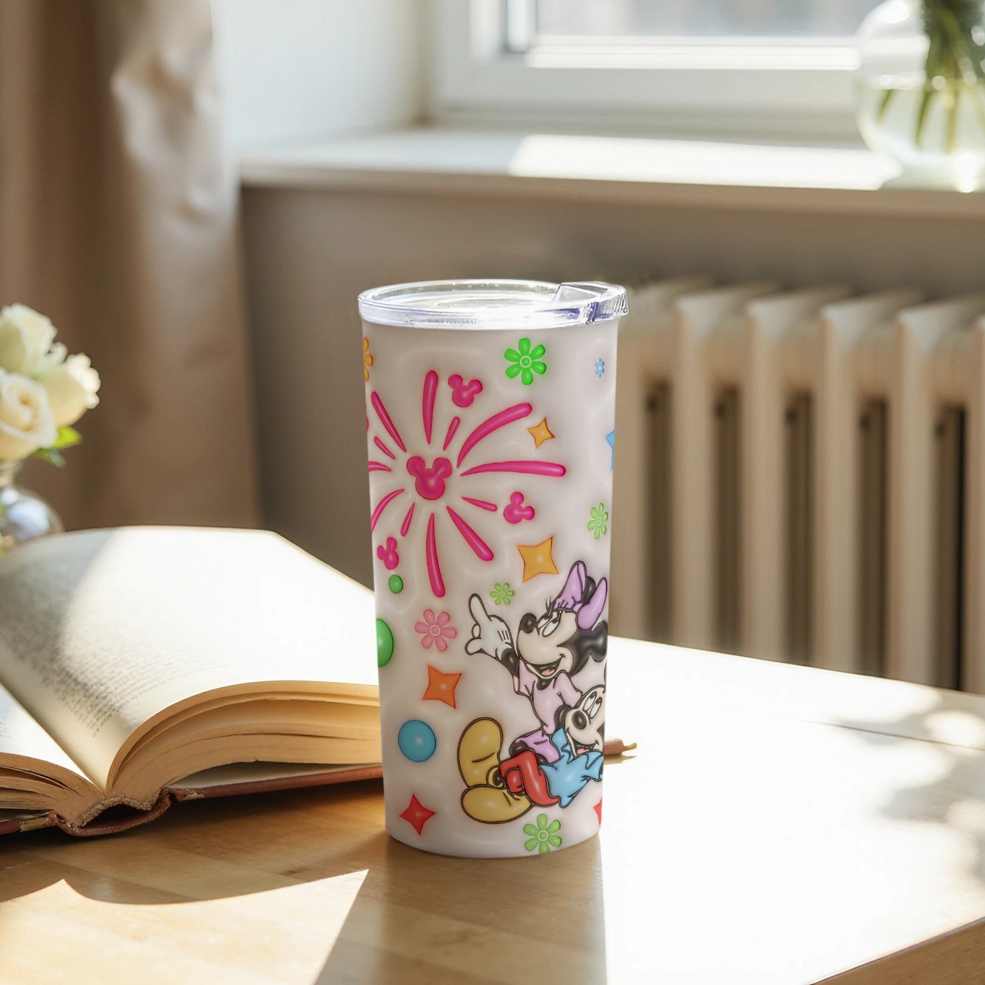 Vibrant Disney Character Thermos for Kids