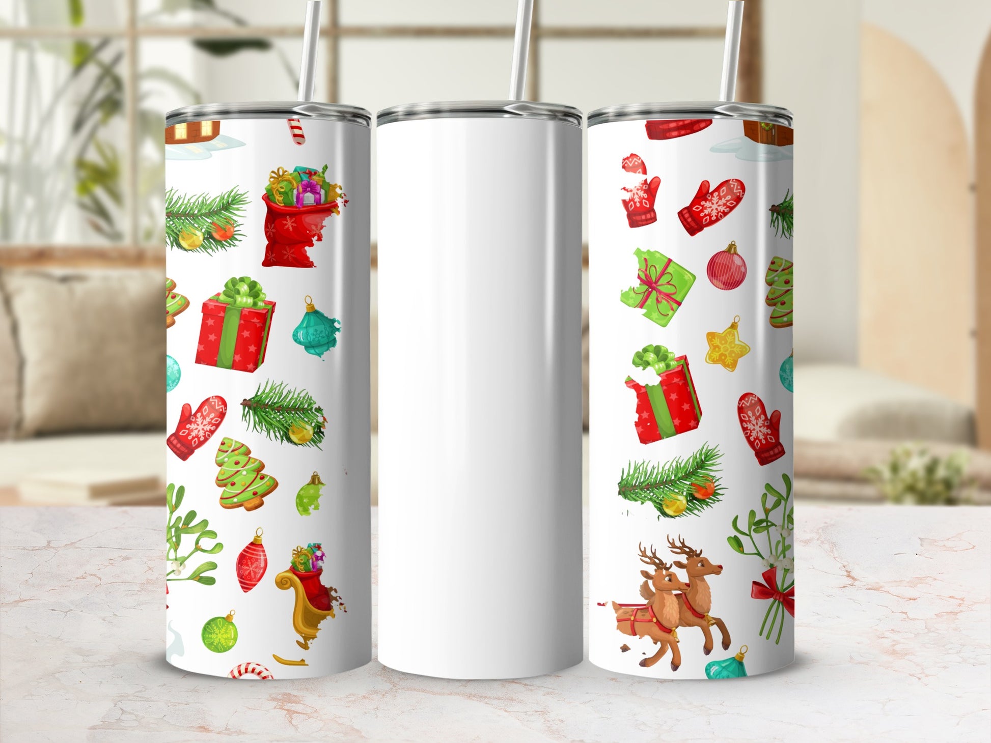 Festive Christmas Design Tumbler for Holiday Season