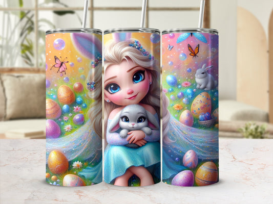 Whimsical Princess Girl Bunny Easter Eggs Butterflies product type