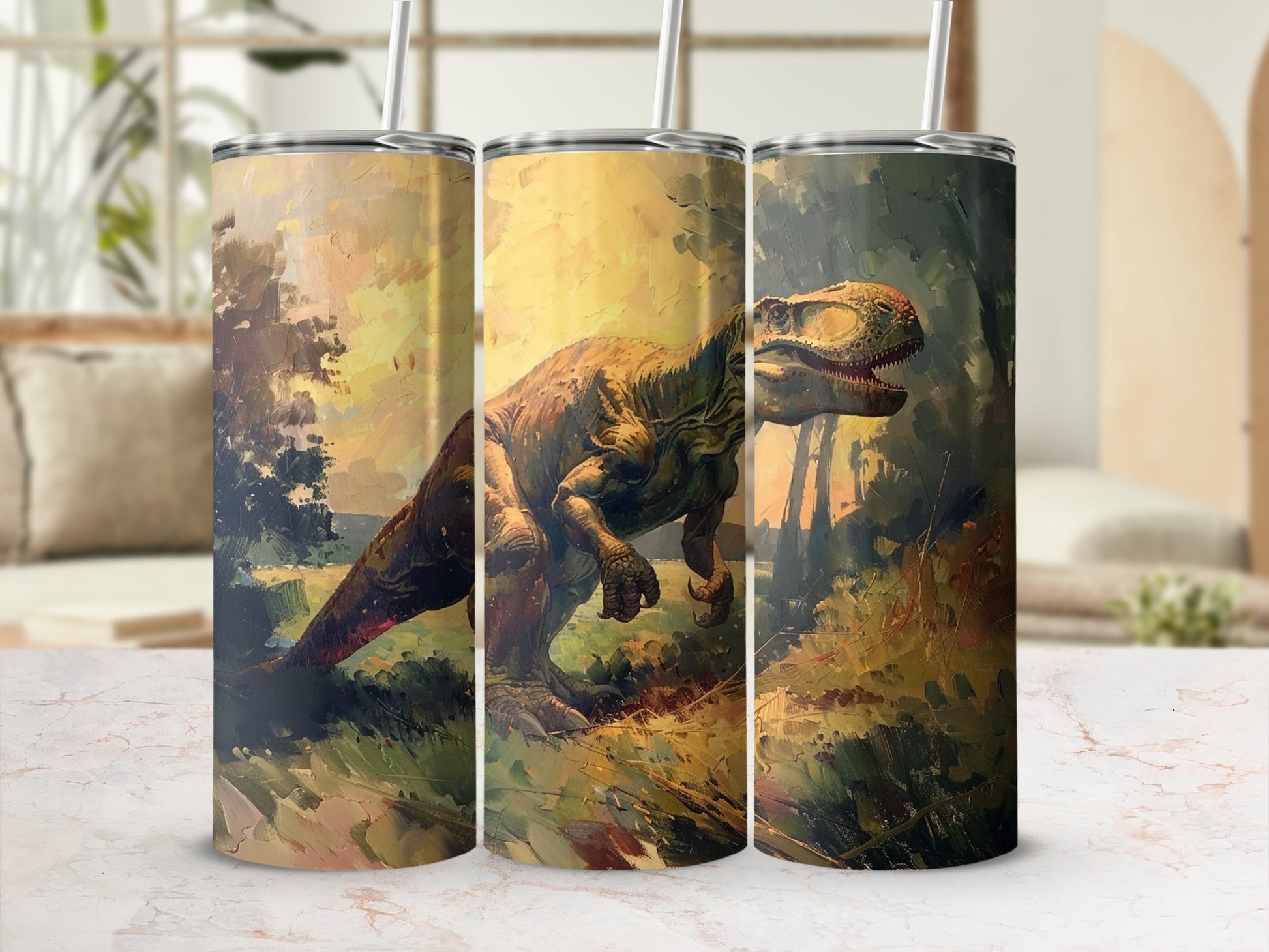 Dinosaur Prehistoric Jungle Painting Art Tumbler product type
Dinosaur, TRex, Tyrannosaurus Rex, Prehistoric, Jungle Art, Painting Style, Artistic Tumbler, Extinct Creature, Safari Design, Forest Scene, Wildlife Print, Unique Gift, Beverage Holder, Drinkware, Jurassic Era, Animal Theme, Nature Inspired, Brushstroke Art, Fantasy Design, Adventure Travel
