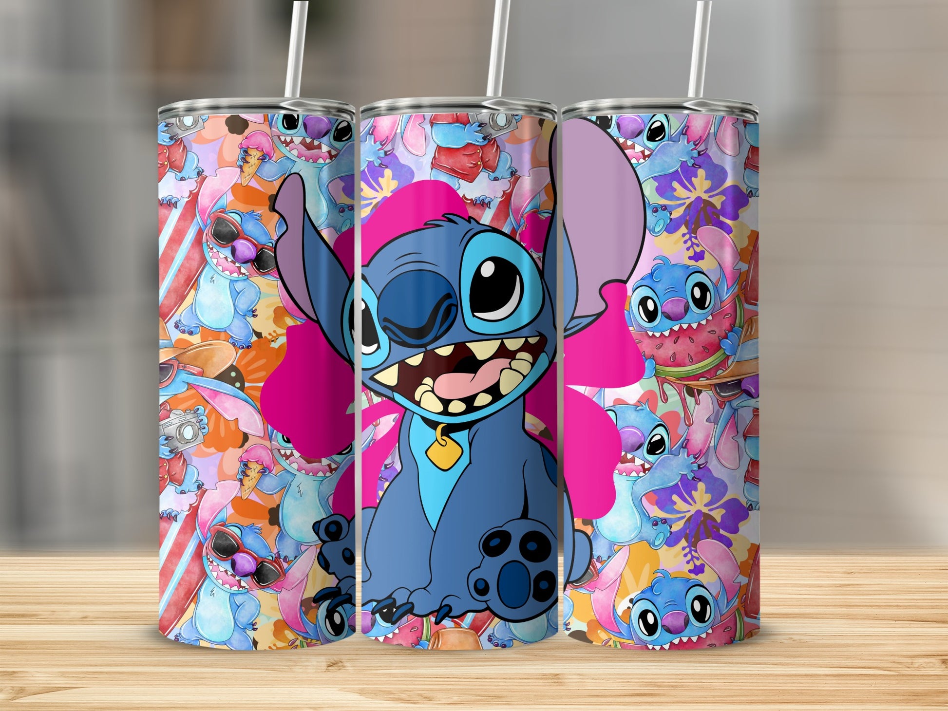 Colorful Cartoon Character Pattern Tumbler Drinkware