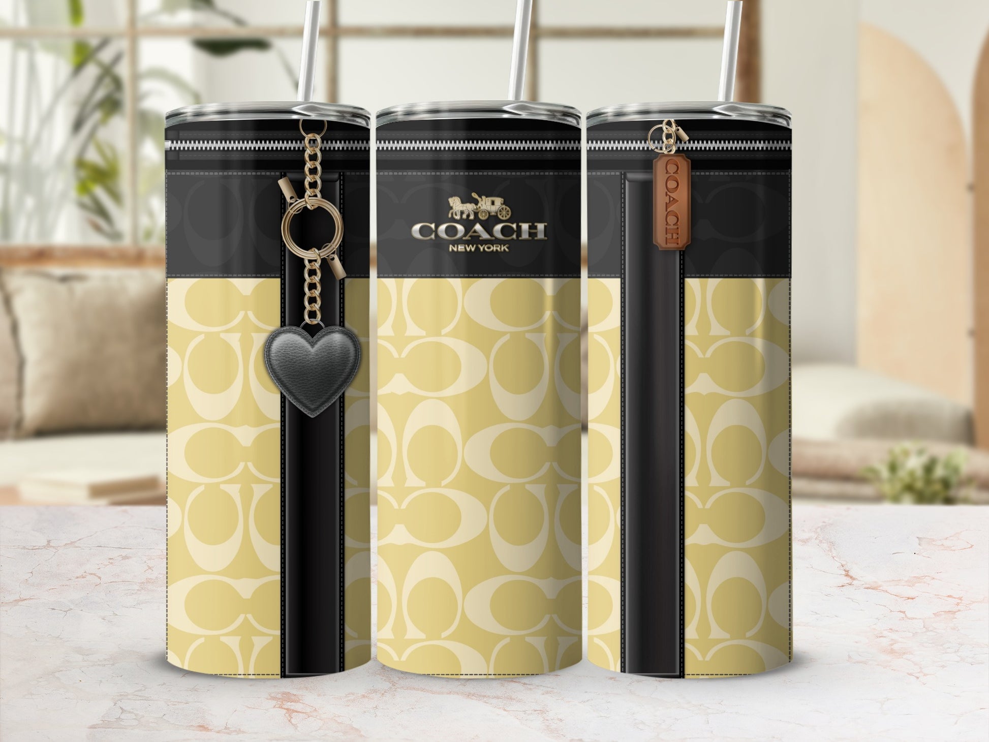 Elegant Coach New York Insulated Drink Tumbler